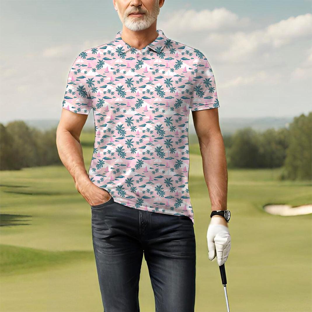Men's Island Time golf polo