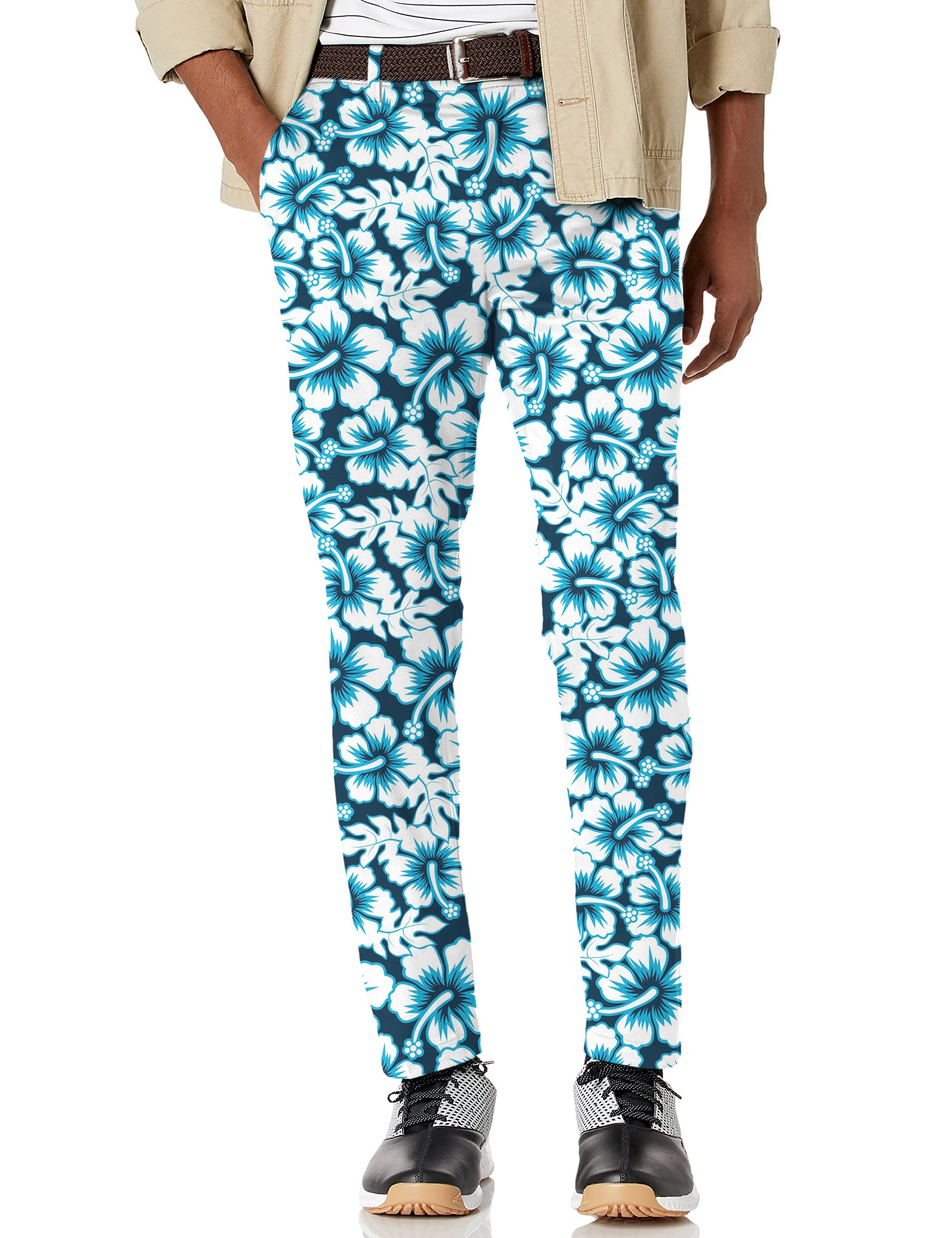 Men's Hawaiian Hibiscus Stretch Golf pants