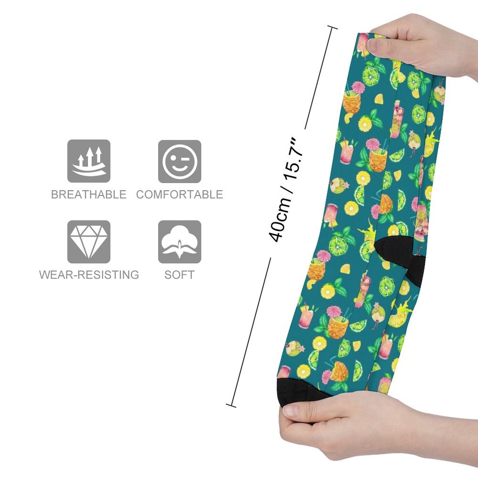 Tropical Paradise Prined socks Gifts for Men Women
