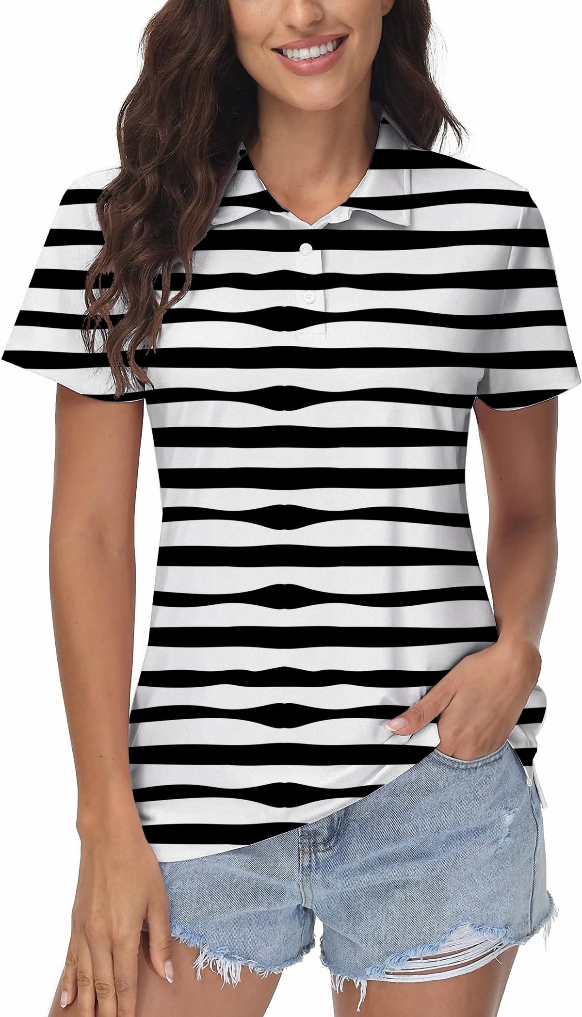 Zebra stripes Women's Golf Polo
