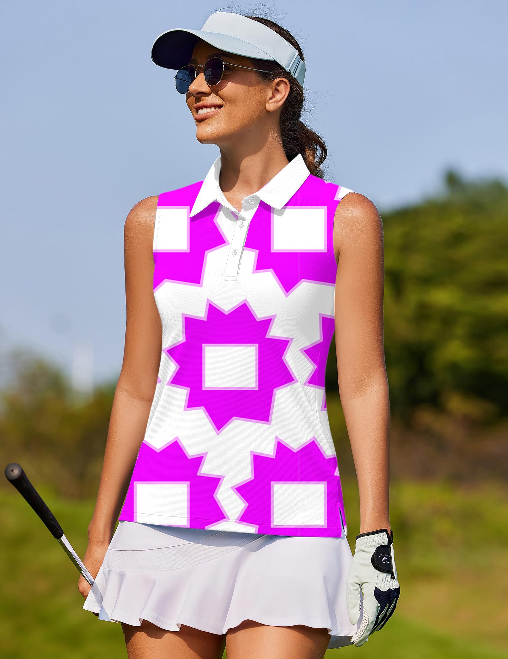 Explosion Geometry Limited Edition Women's golf Sleeveless shirt