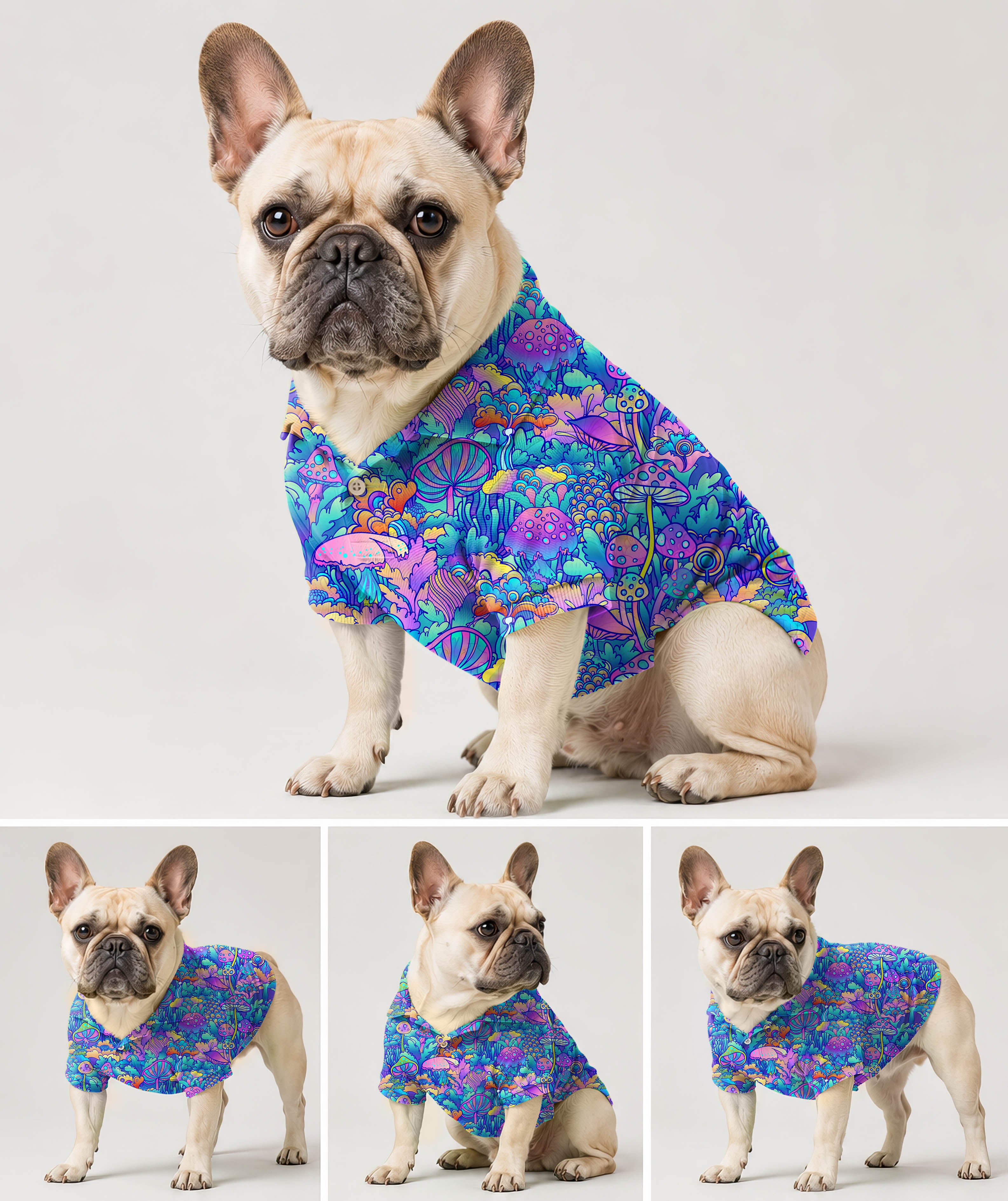 magic mushroom -Dog's golf polo