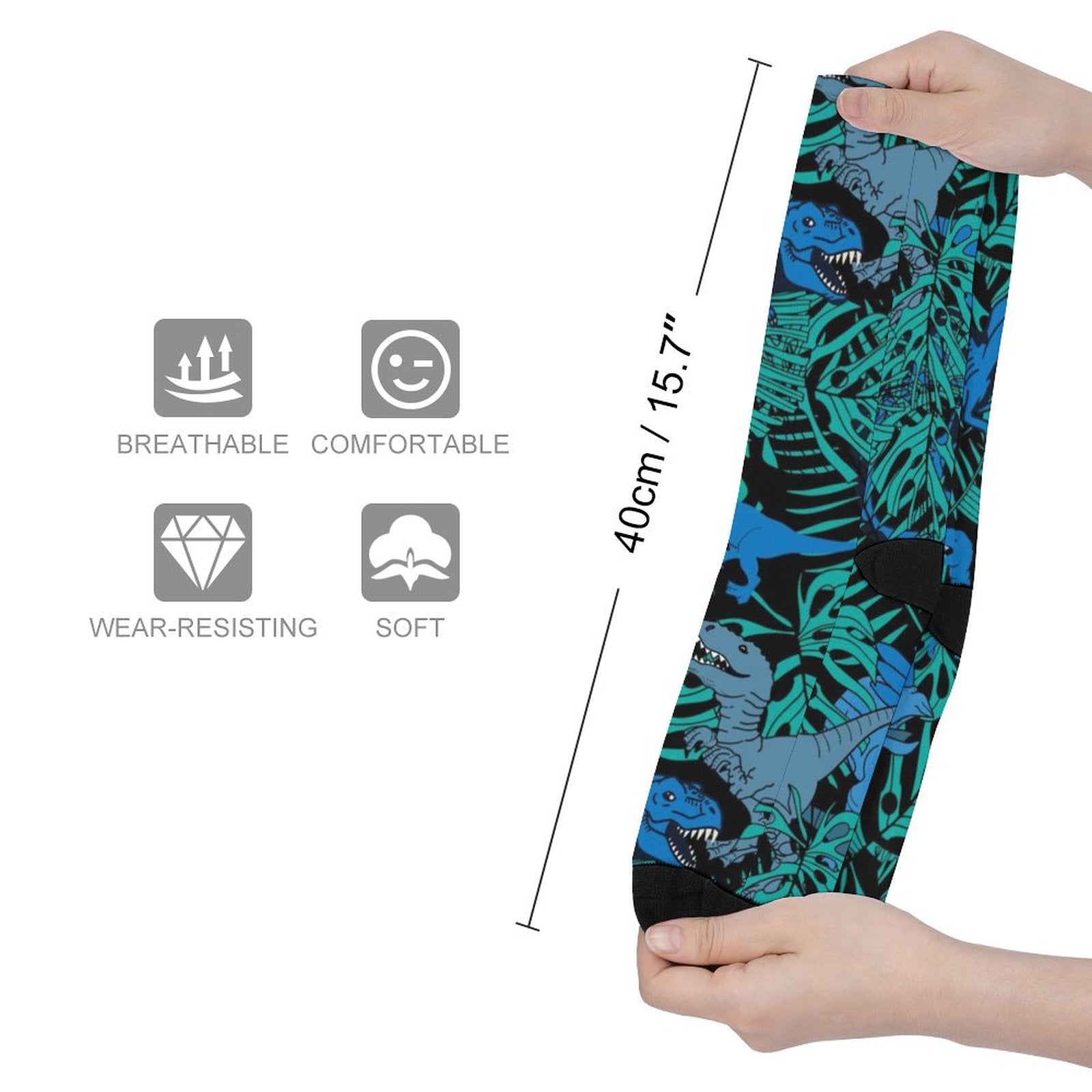 Rex Jungle Prined socks Gifts for Men Women