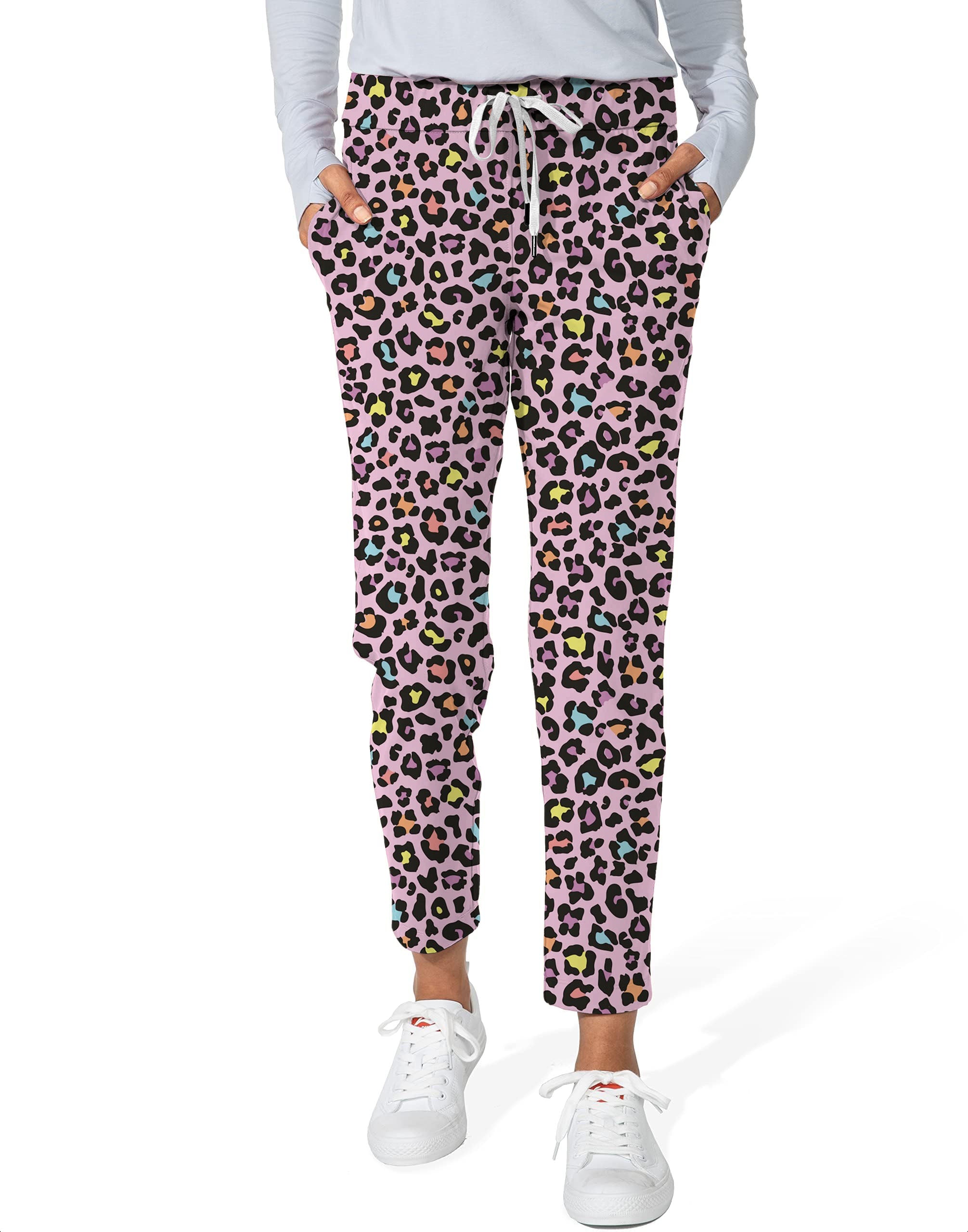 Leopard-Women's 7/8 Stretch Ankle Golf Pants