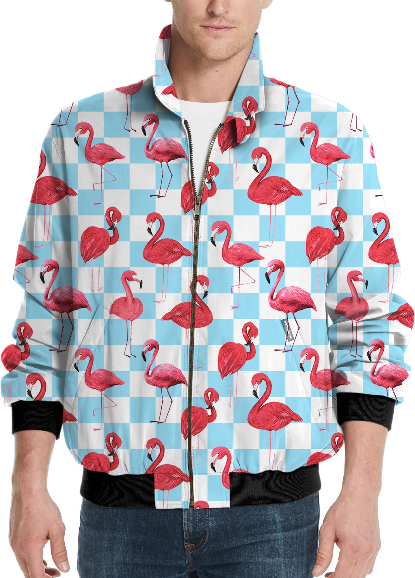 Flamingo-Men's Golf Windbreaker Light Jacket
