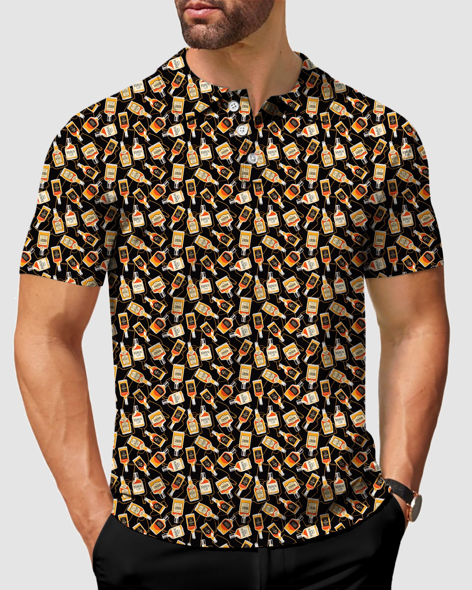 Men's whiskey Golf Polo