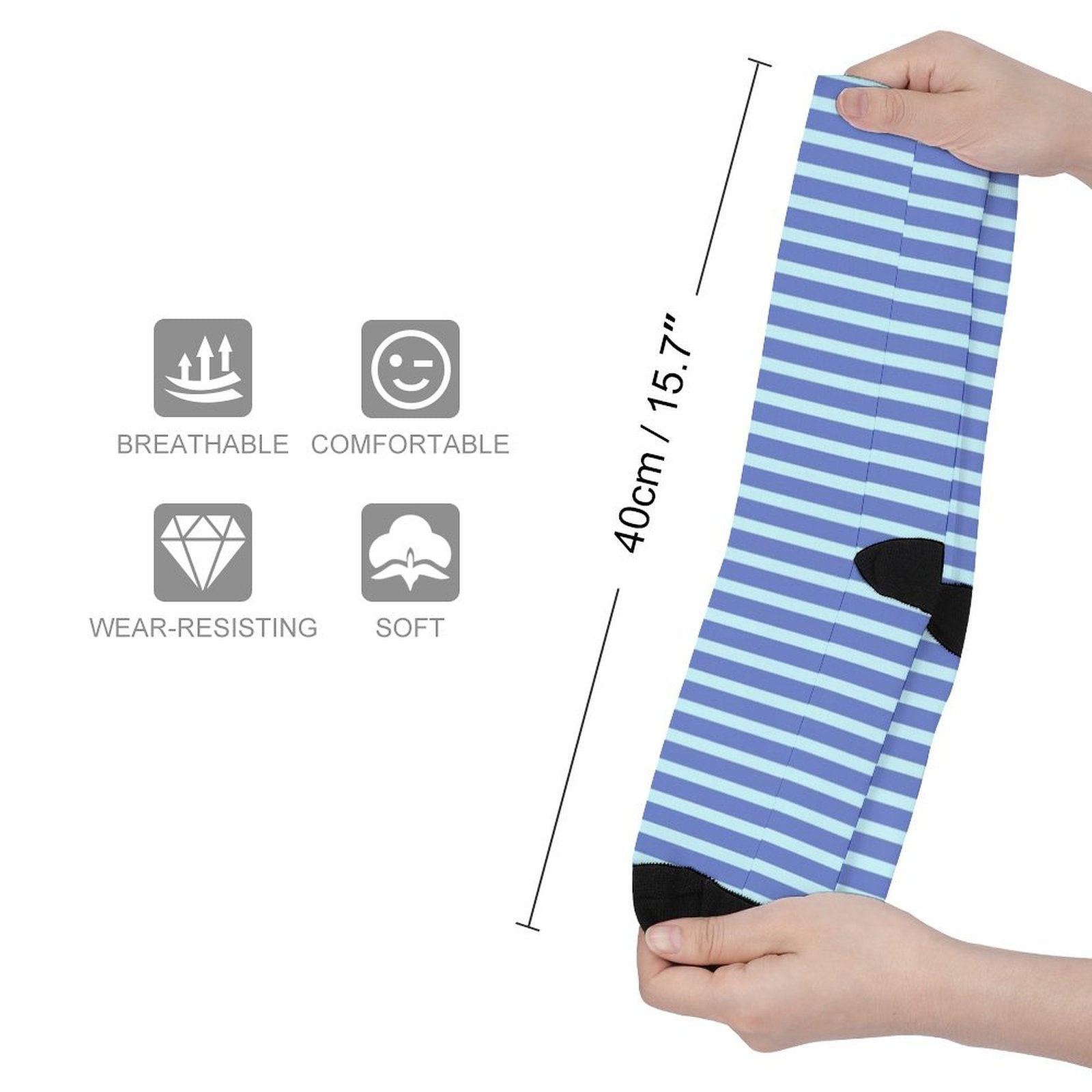 Summer Stripes Prined socks Gifts for Men Women