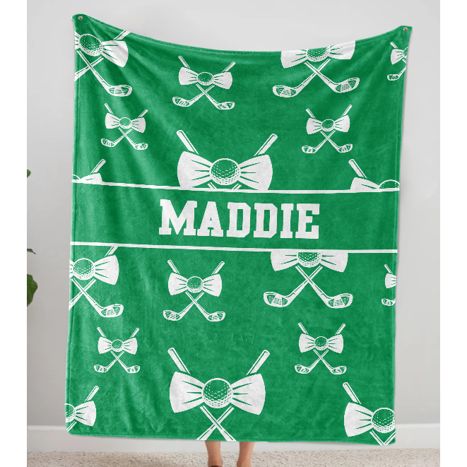 Personalized Sports Fleece Blanket with Various Colors and Patterns Available in Multiple Sizes A Great Gift for Sports Enthusiasts