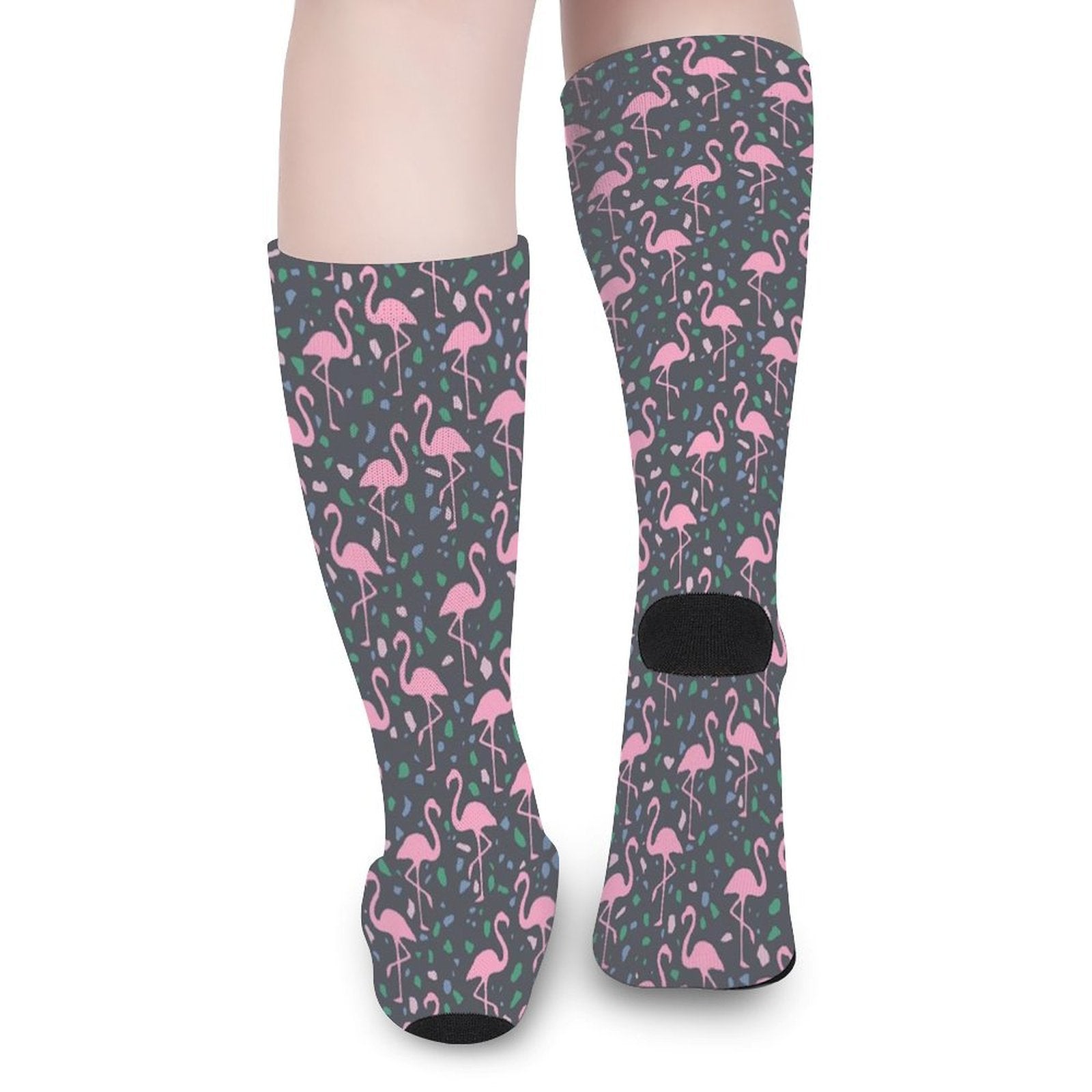 Terrazzo Flamingo Prined socks Gifts for Men Women