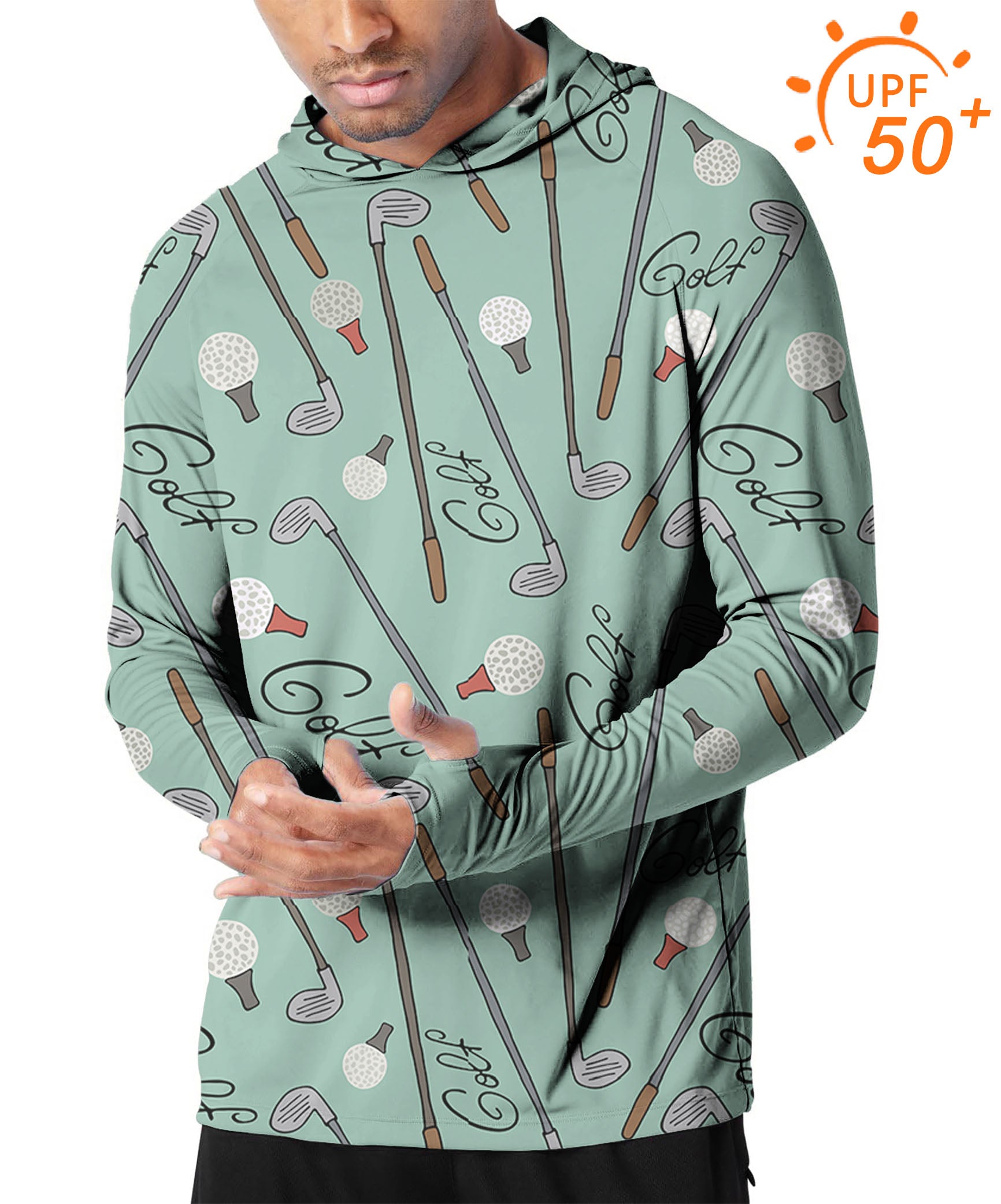 Men's Outdoor Clubs and Balls Golf Sun Protection Slim Fit hoodies