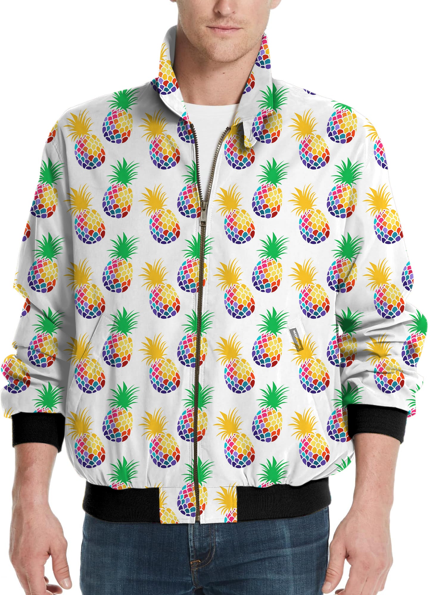 Pineapple Disco-Men's Golf Windbreaker Light Jacket