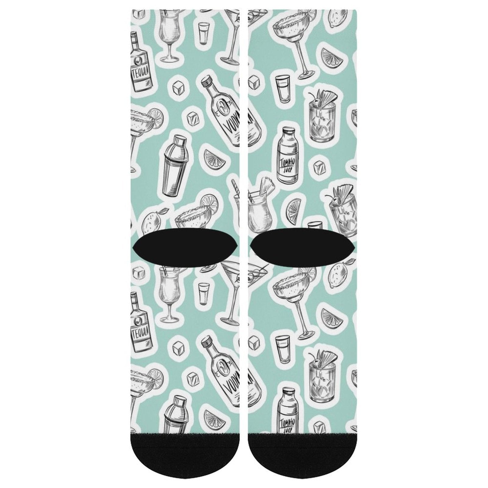 of alcohol cocktails Prined socks Gifts for Men Women