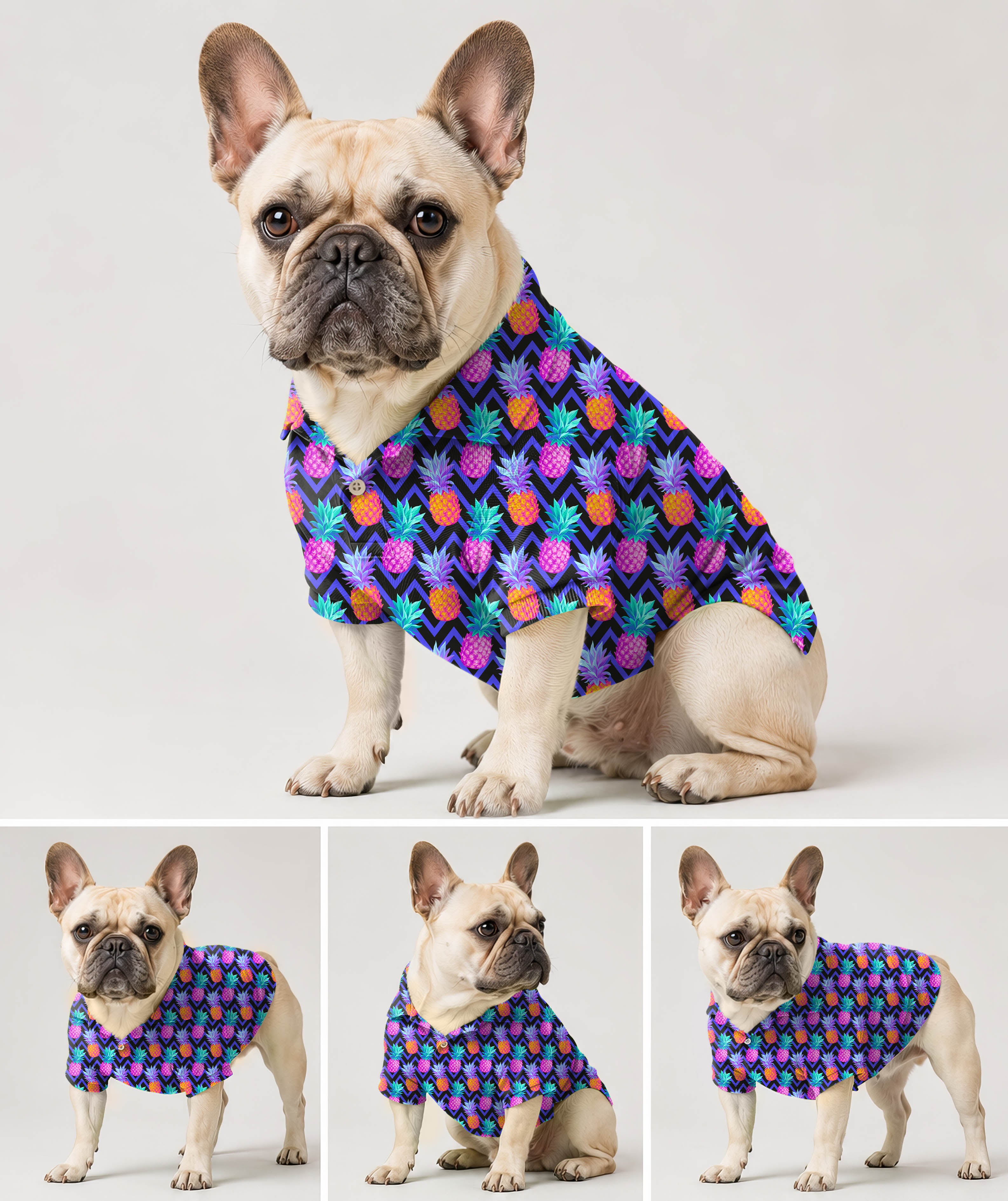 pineapple-Dog's golf polo