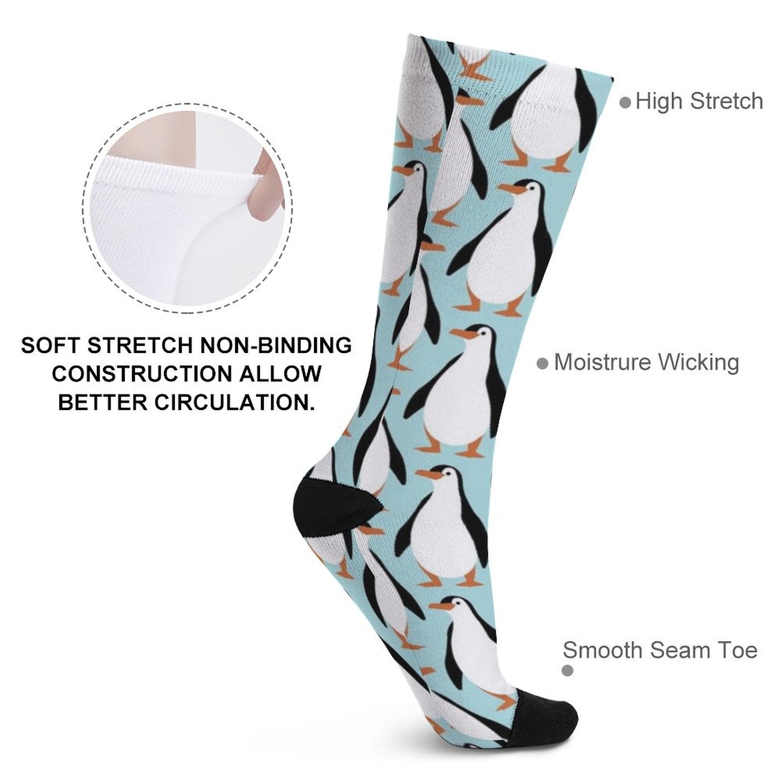 Penguin Party Prined socks Gifts for Men Women