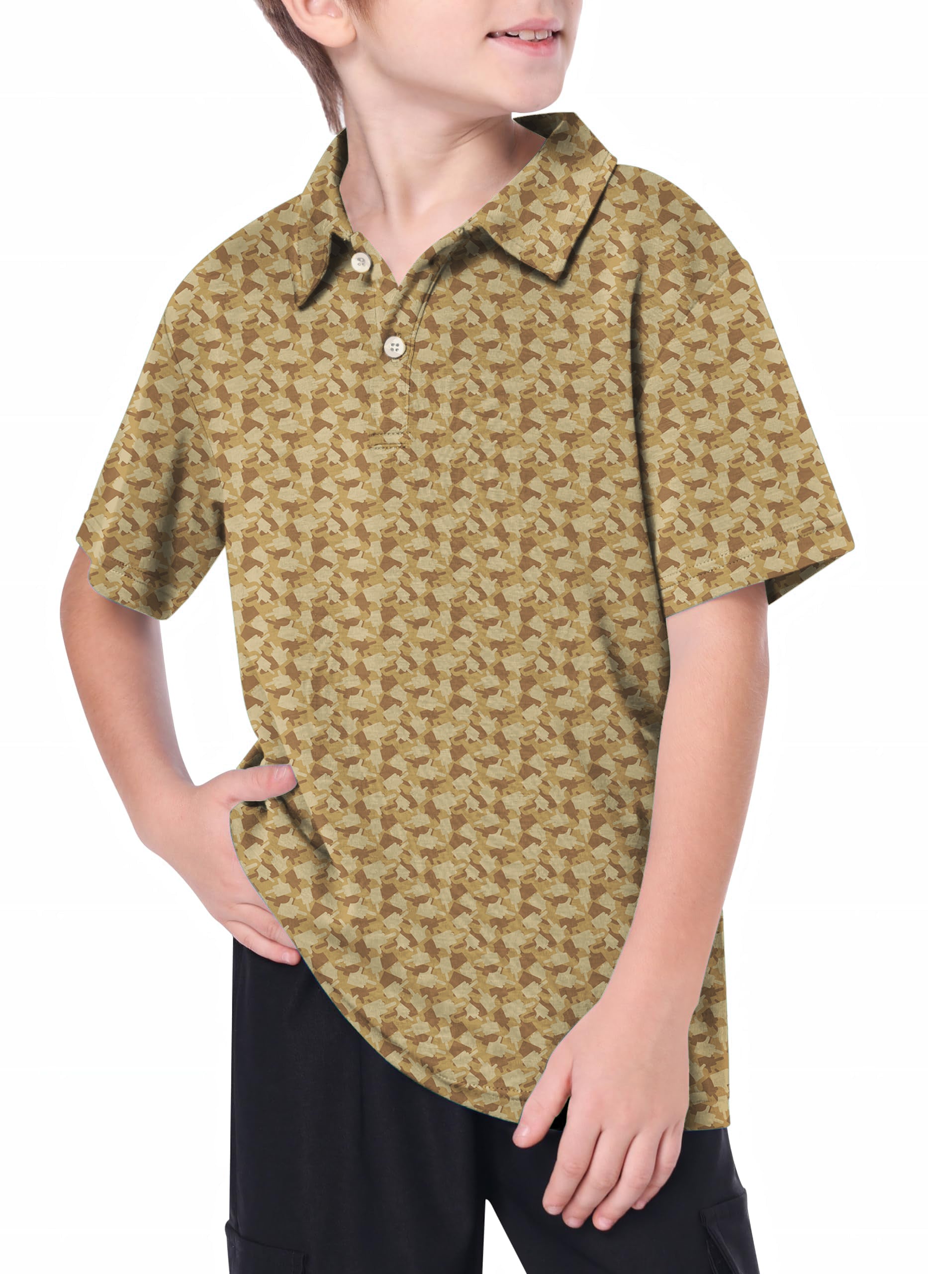 Youth Middle Finger Funny Golf Polo