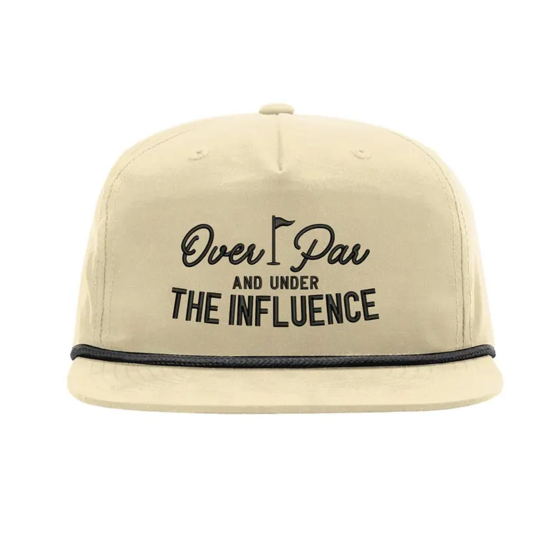 Embroidered Vintage Golf Beige THE INFUENCE Name Hats