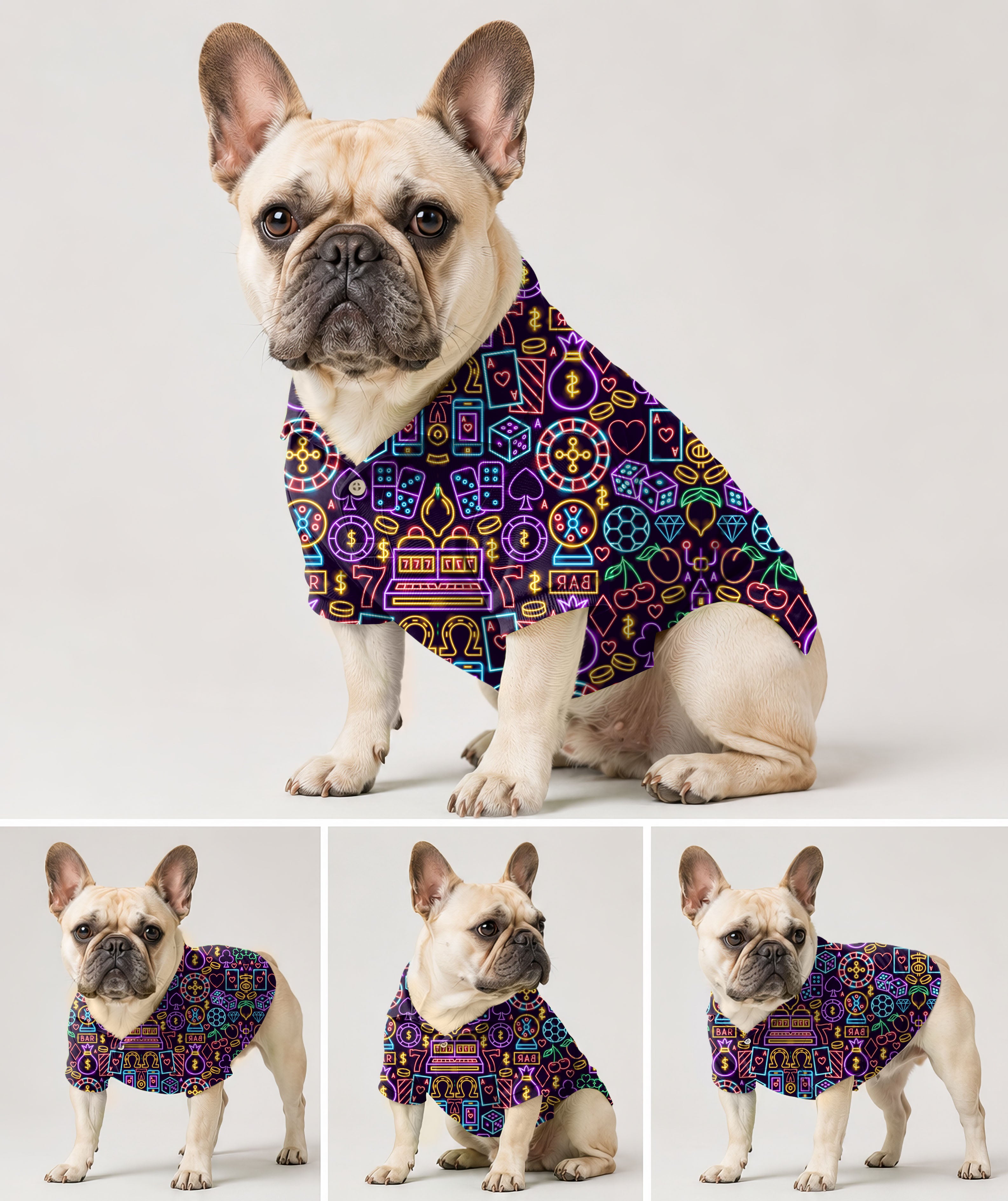 Dog's Golf Polo Bankroll neon