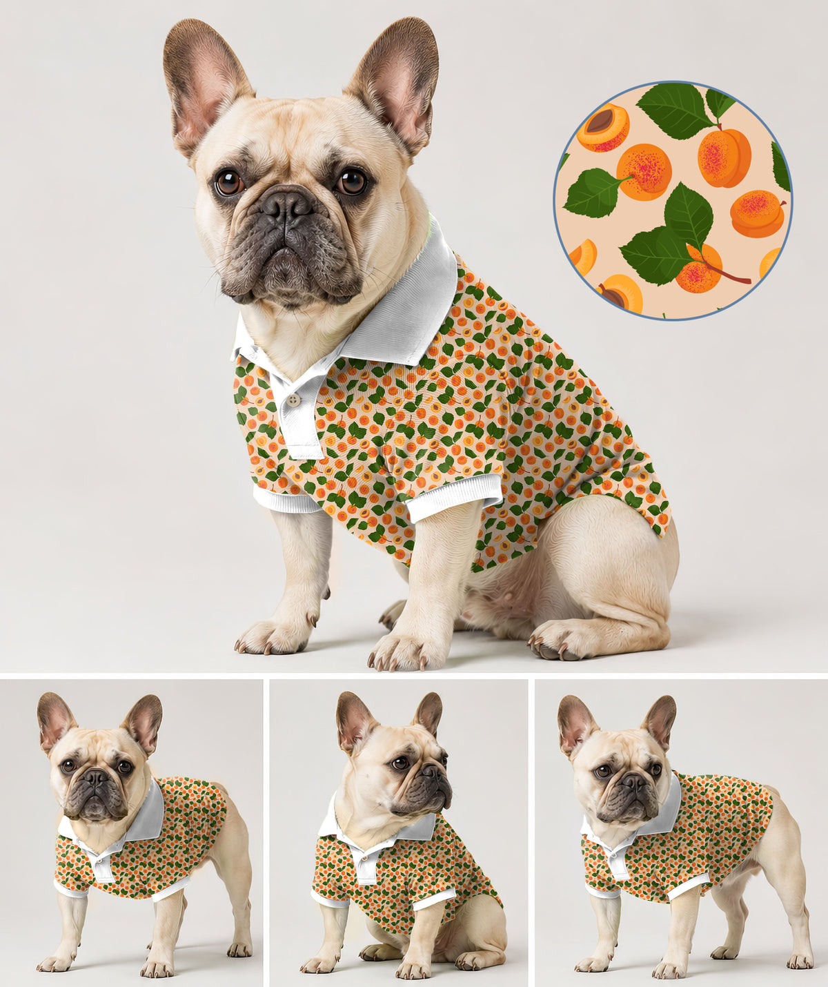 Dog's Peach leaves Golf Polo
