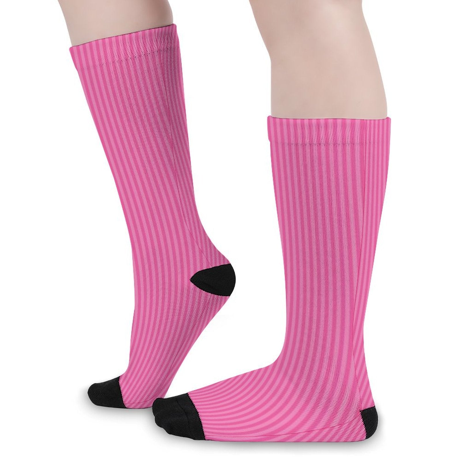 Pink Stripe Prined socks Gifts for Men Women