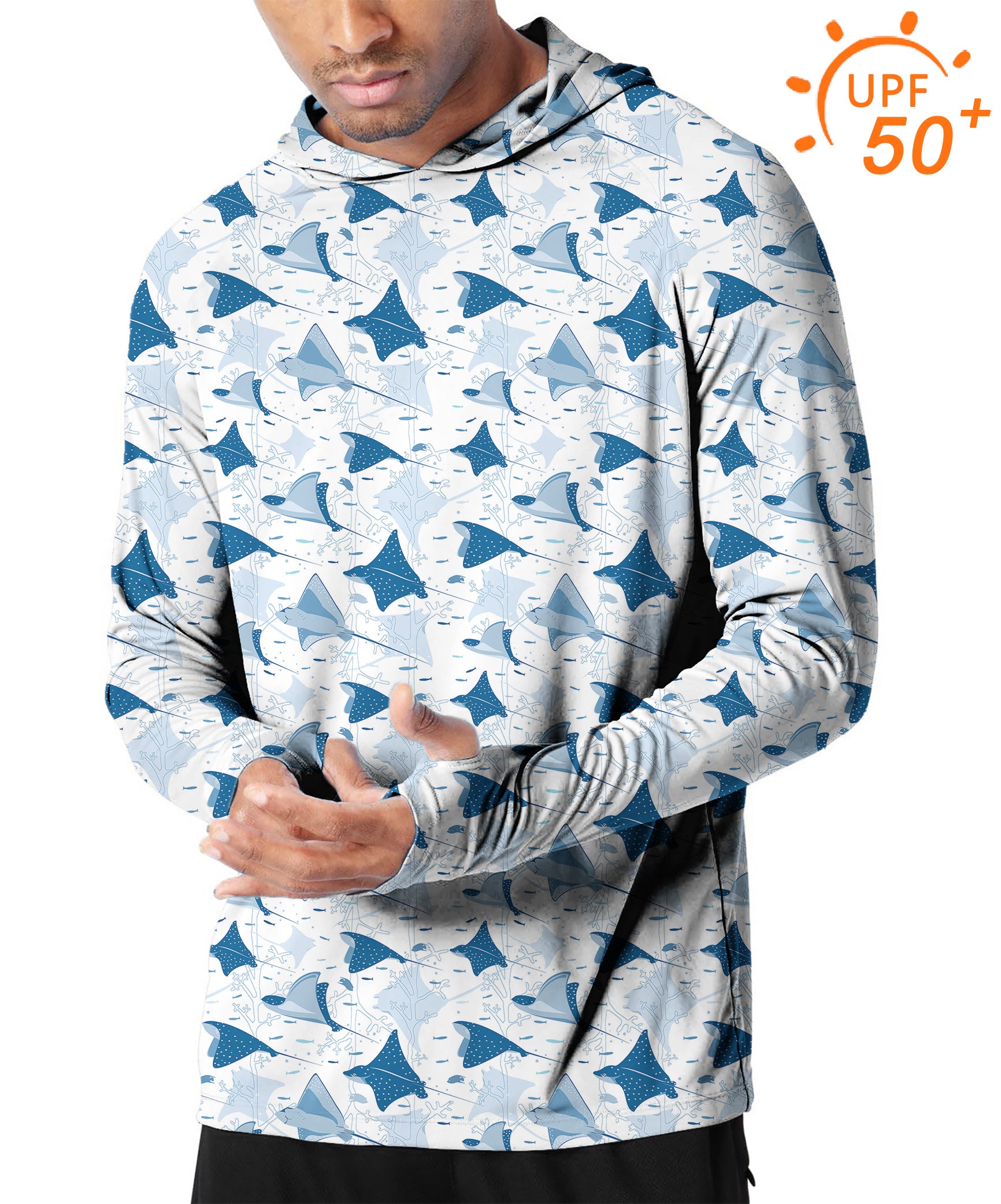 Men's Outdoor Stingrays Golf Sun Protection Slim Fit hoodies