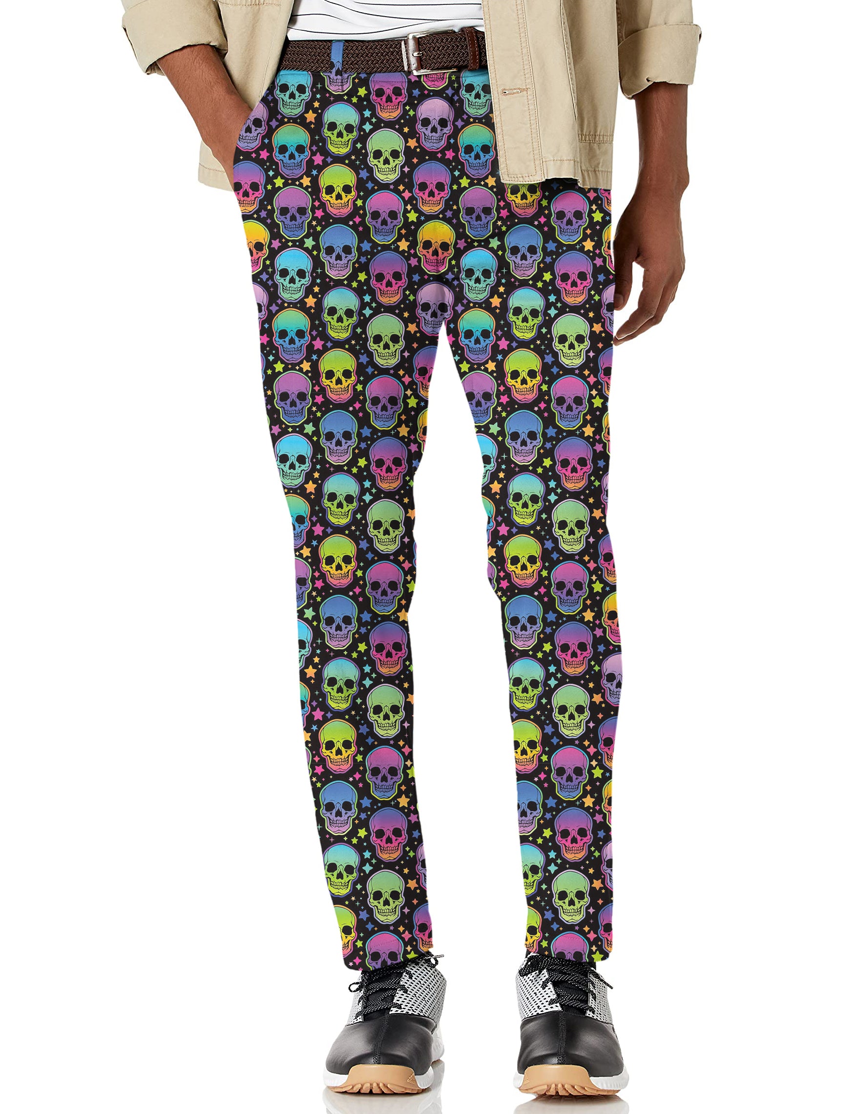 Men's Neon Skulls Stretch Golf pants