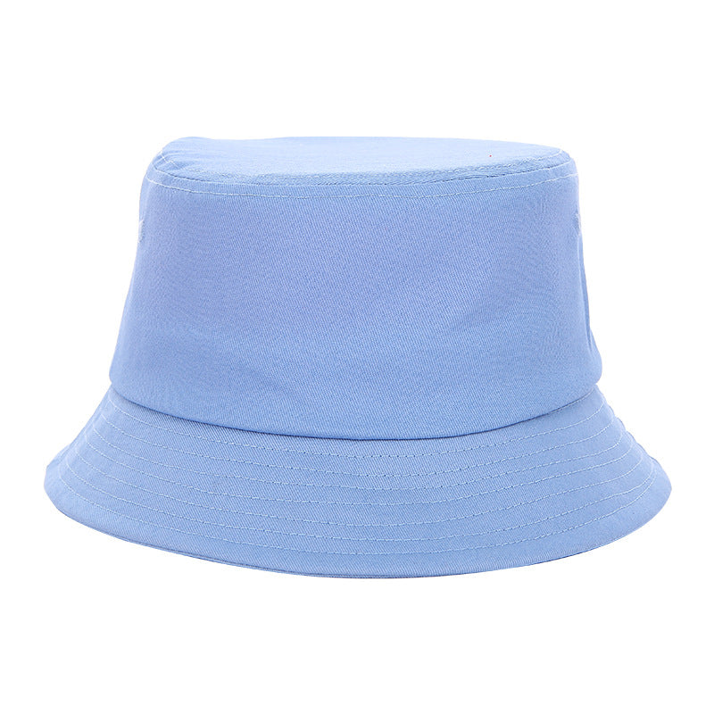 Light blue customized embroidered name bucket hat for golf and casual wear