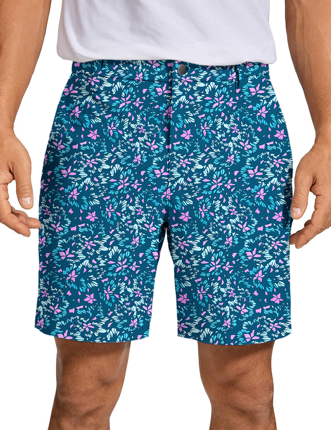 Men's Blooming Blue Golf Shorts
