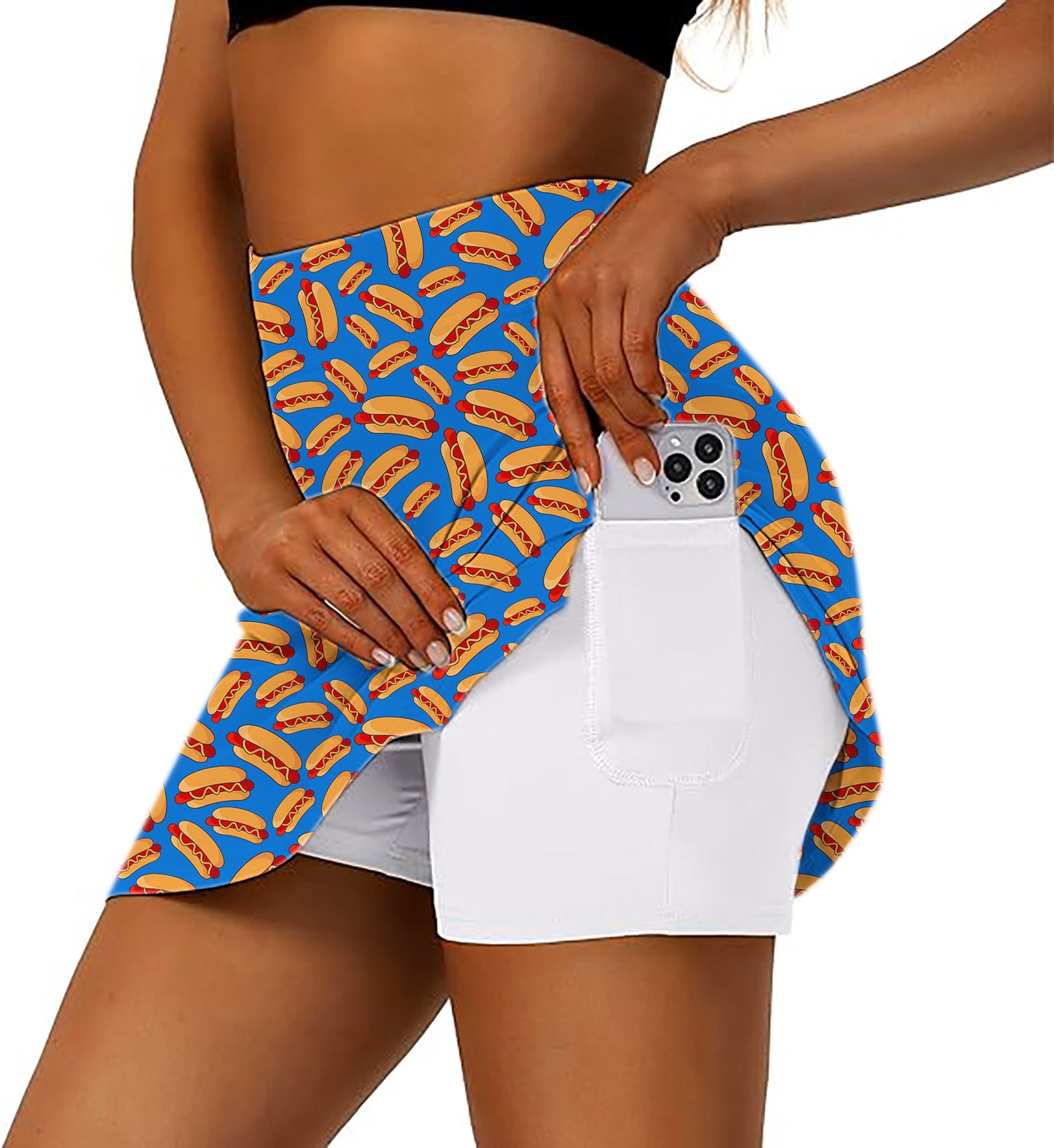 The Dogs Women's Athletic Golf Skorts Flared Skirts