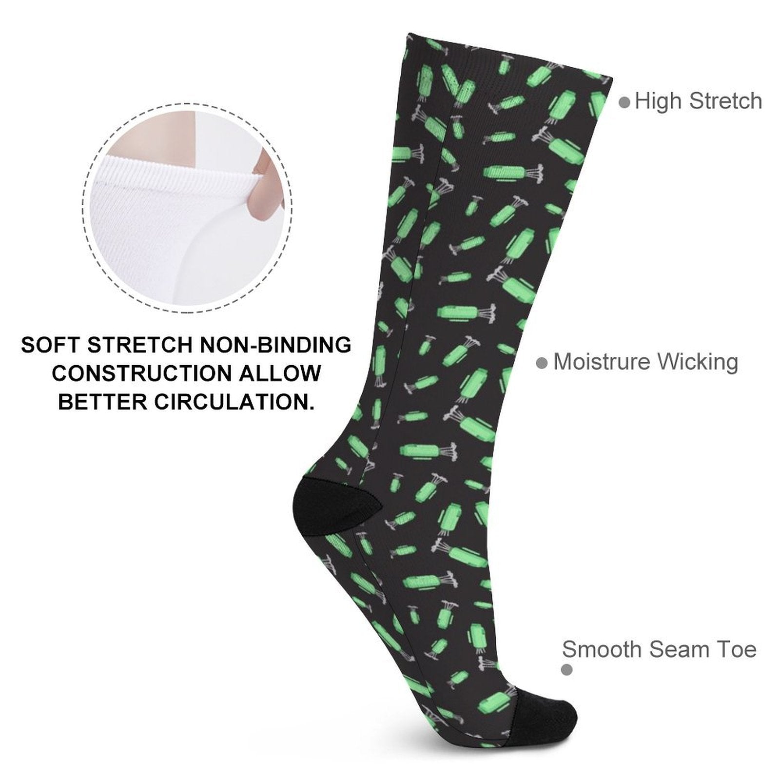 golf bag Prined socks Gifts for Men Women