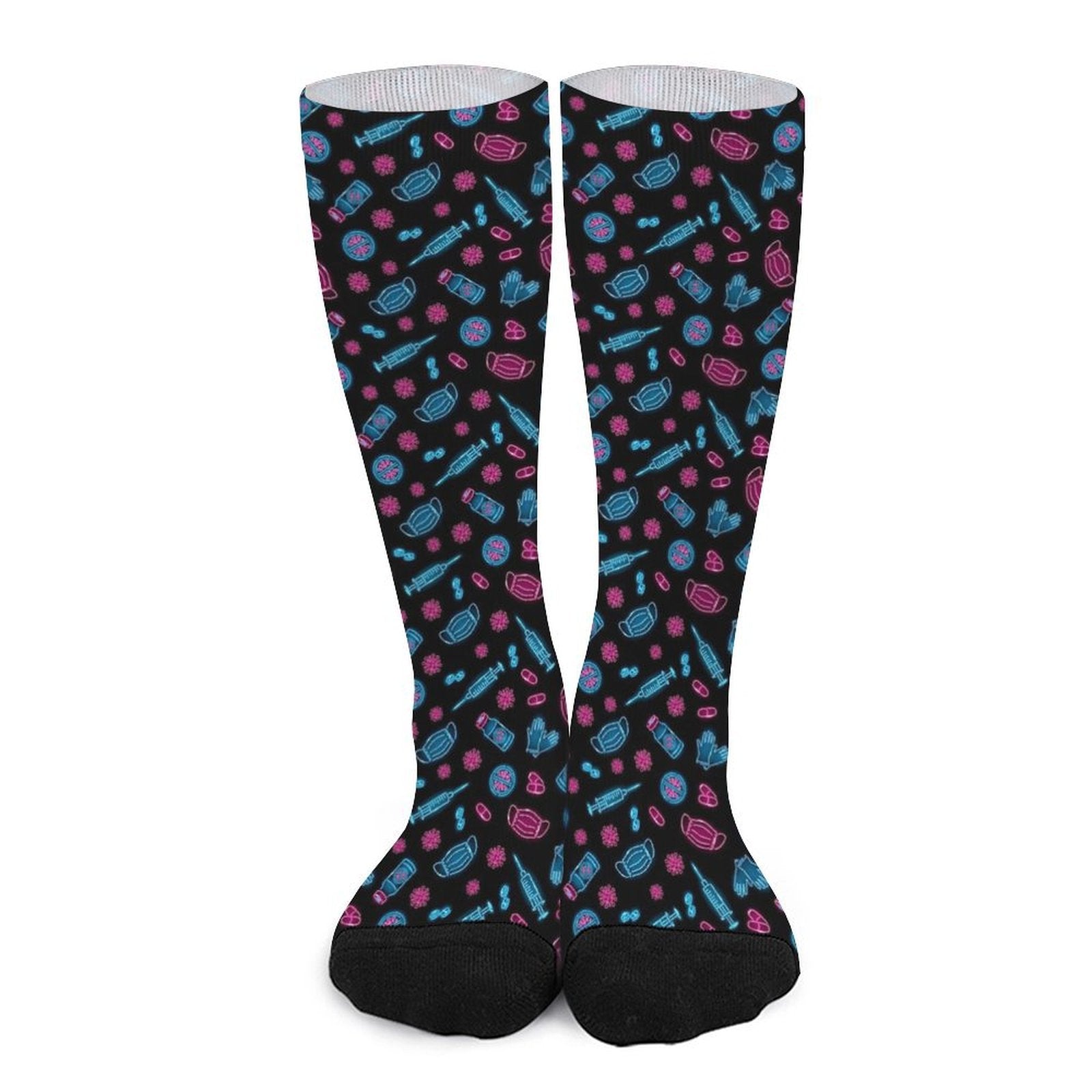 Neon Nurse Prined socks Gifts for Men Women