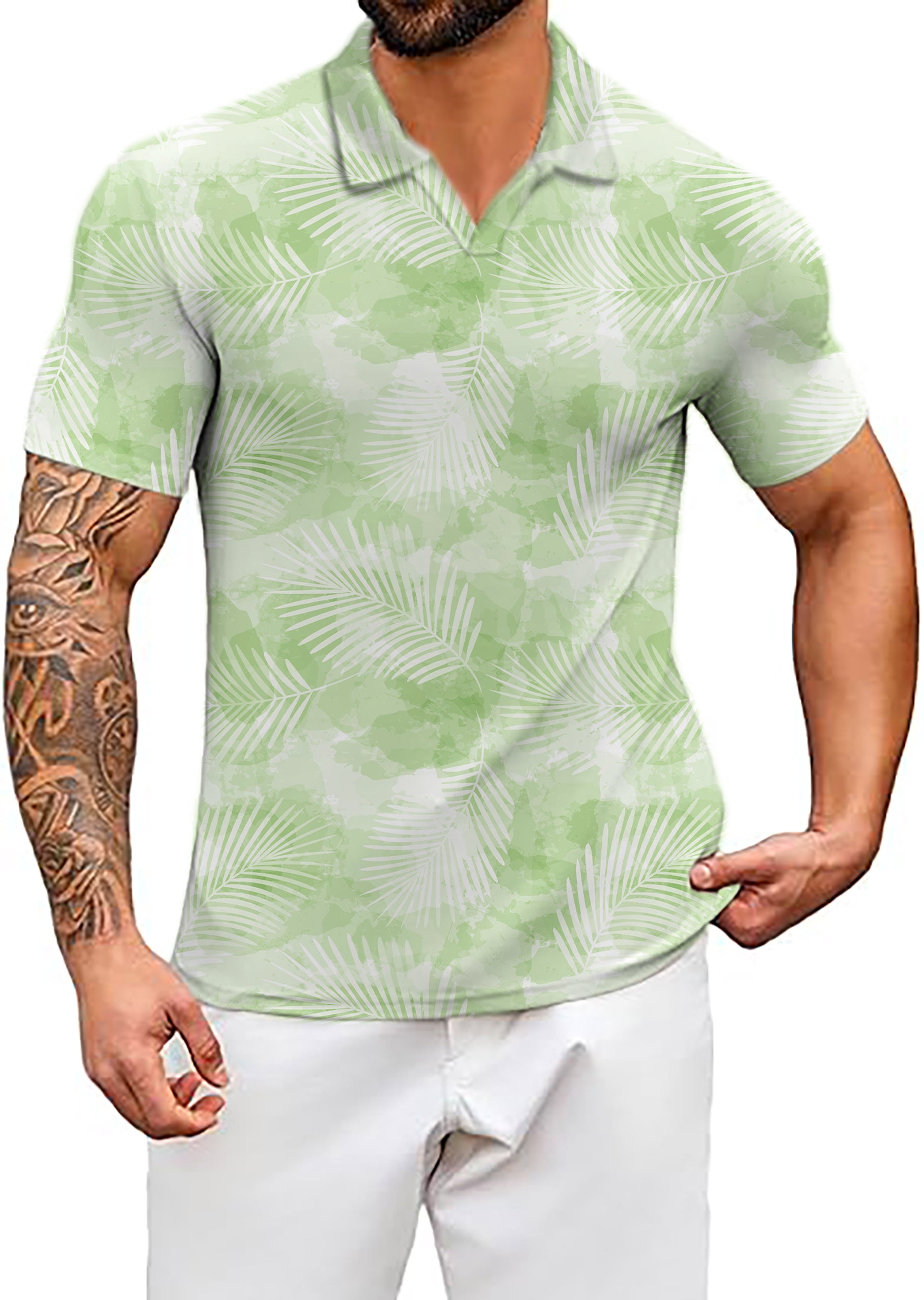 Men's Ola Ola V Neck Golf Polo Shirts