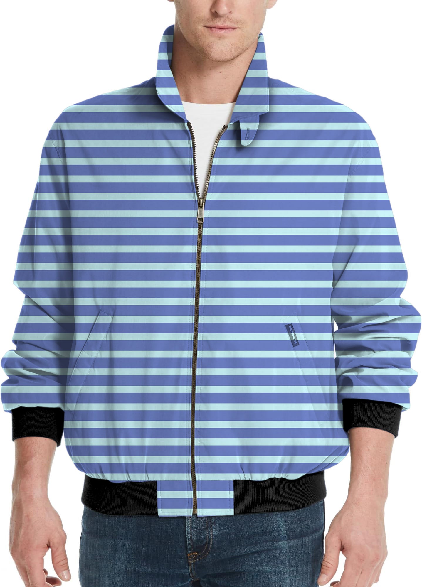 Summer Stripes-Men's Golf Windbreaker Light Jacket