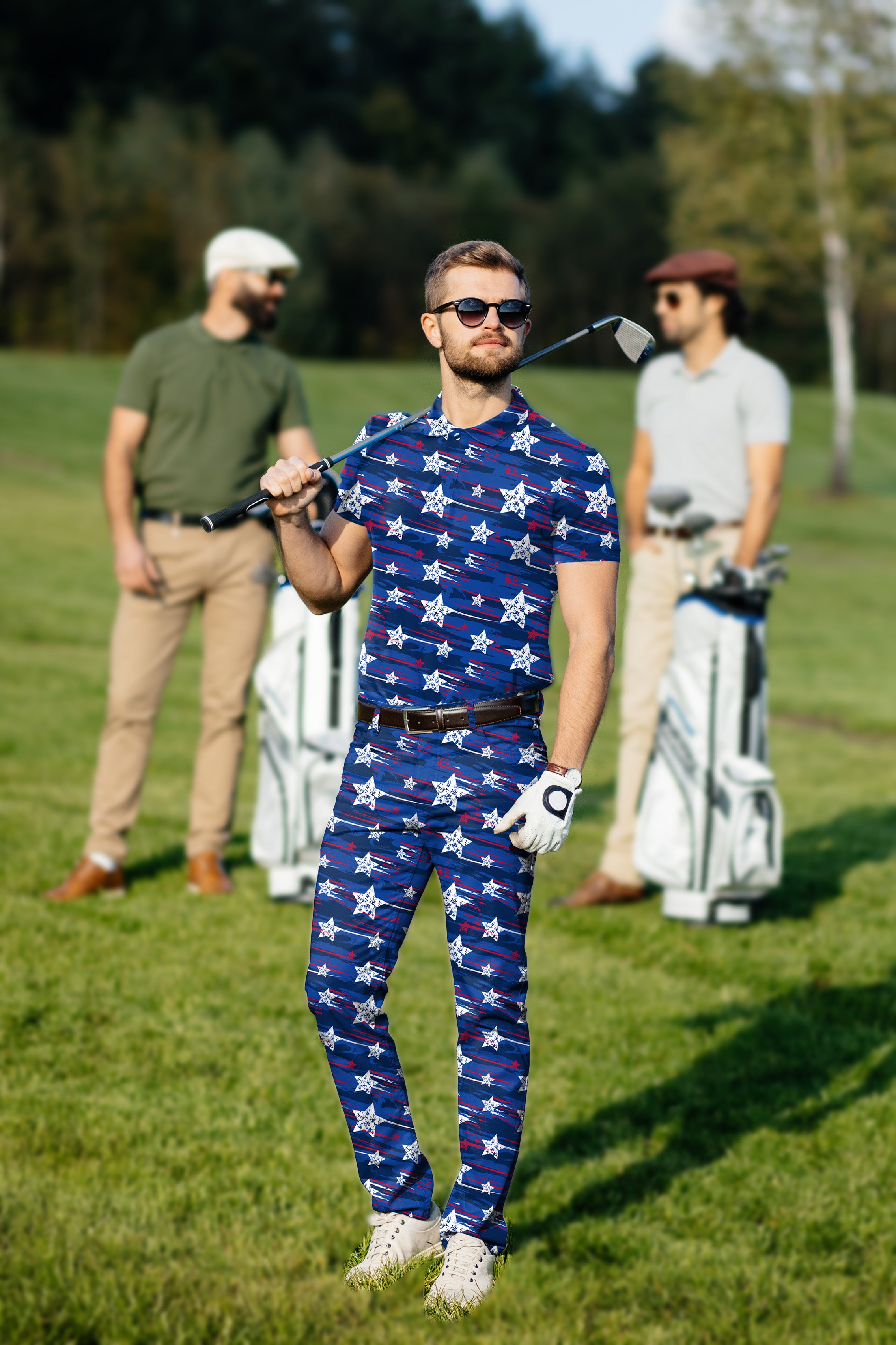 Men's Golf Set Polo+Pants American Star