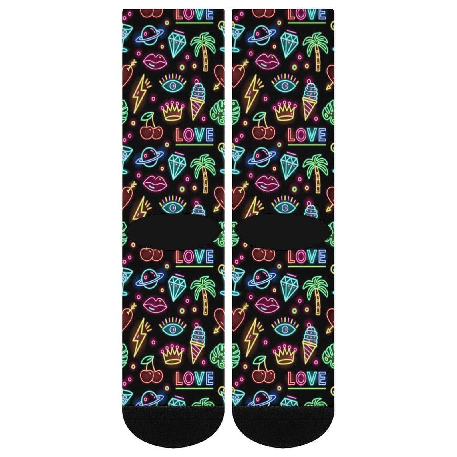 neon summer Prined socks Gifts for Men Women