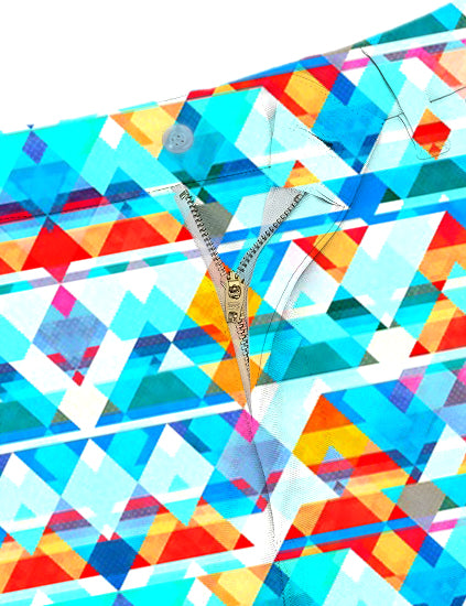 Men Hipster seamless pattern Golf Shorts