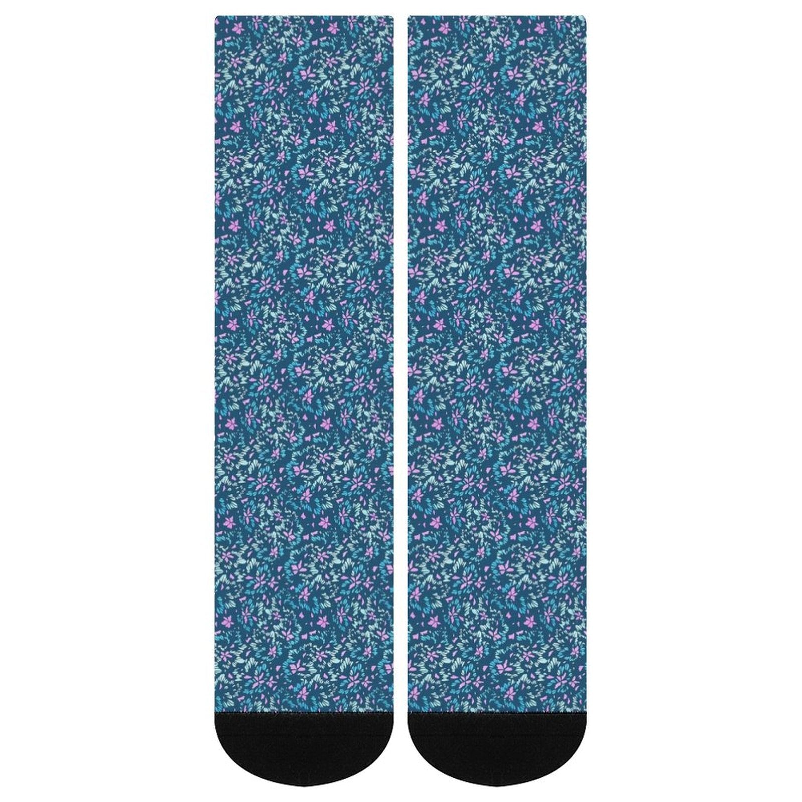 Blooming Blue Prined socks Gifts for Men Women