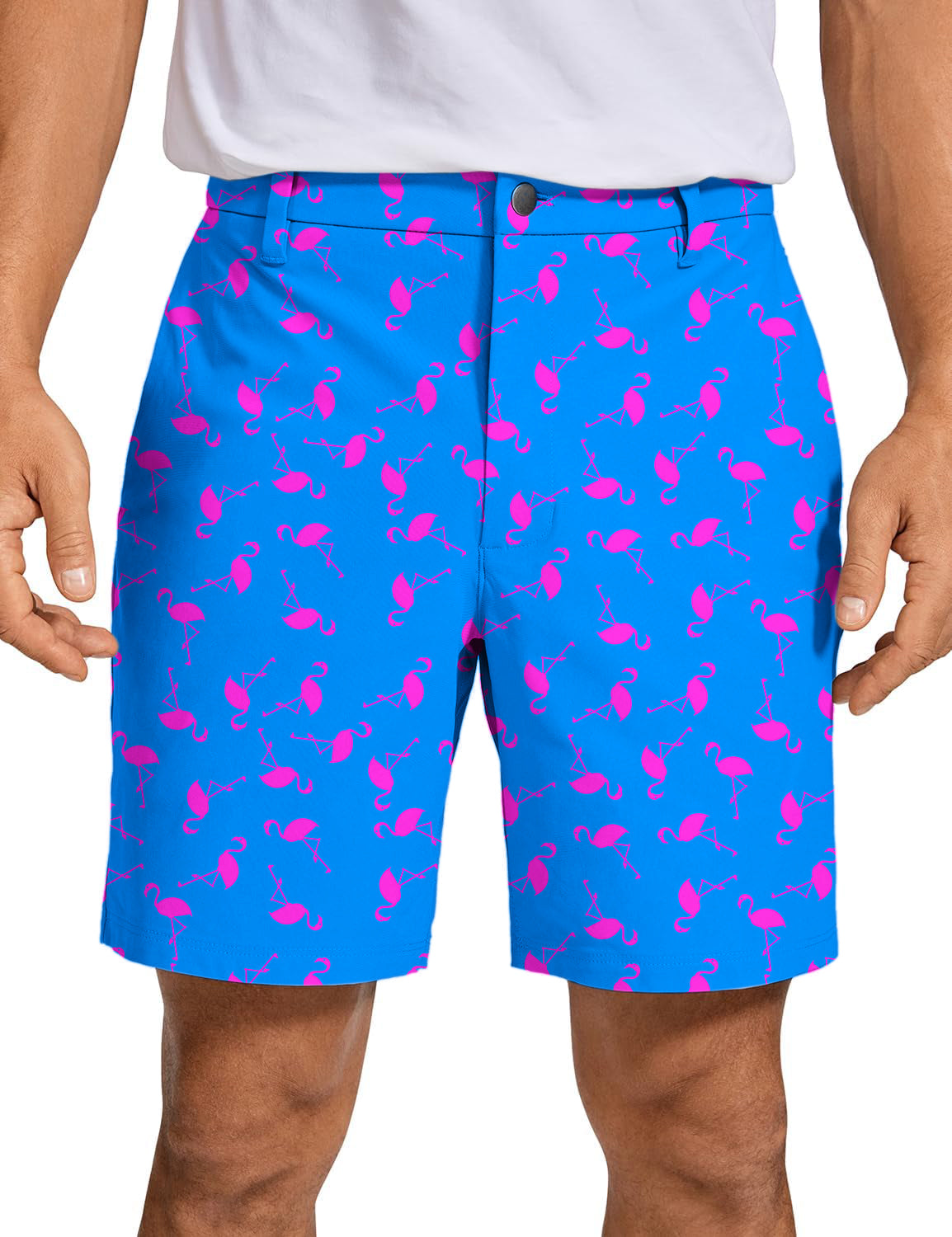 Men's Blue flamingo Golf Shorts