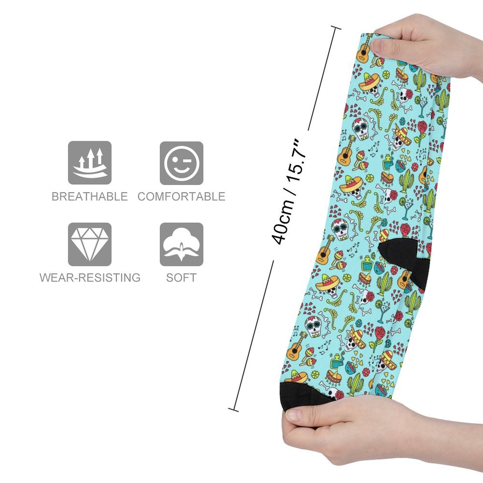 Fiesta TimePrined socks Gifts for Men Women