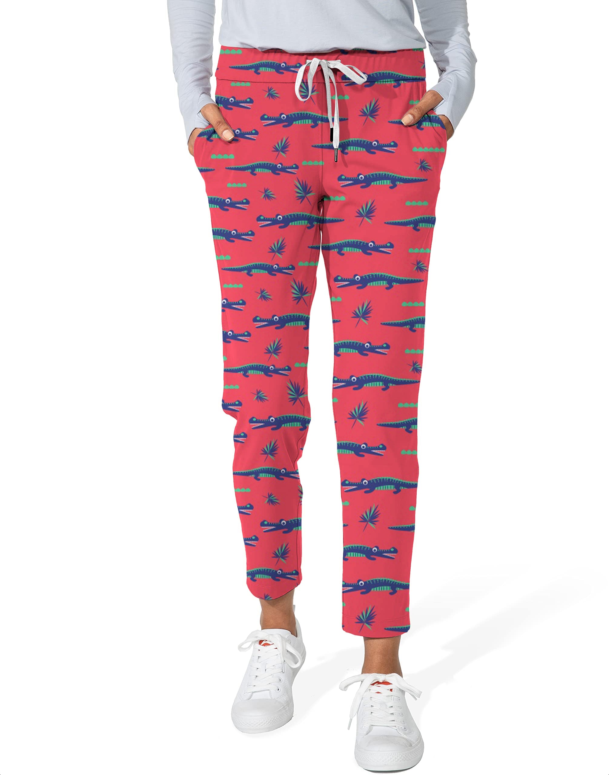 Alligator's Got My Ball-Women's 7/8 Stretch Ankle Golf Pants