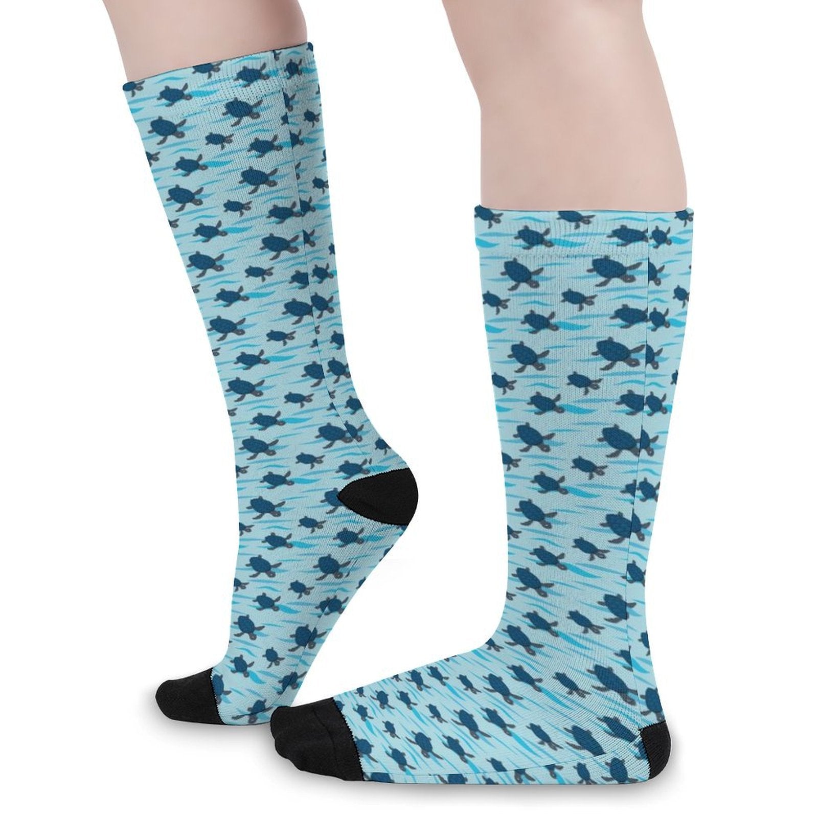 Turtle Time Prined socks Gifts for Men Women