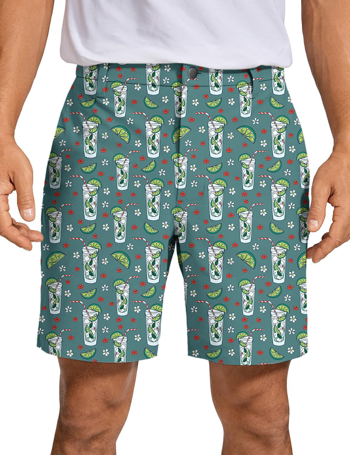 Men's Lemon soda beverage Golf Shorts