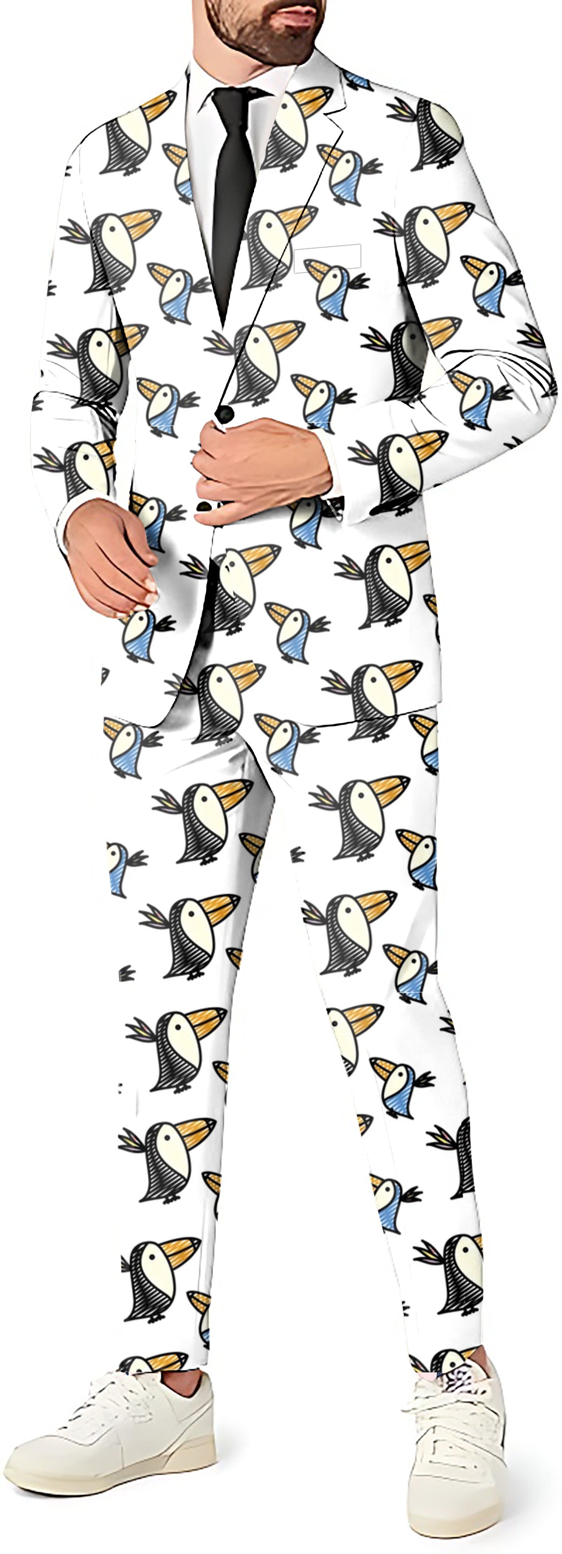 Talking Toucan Men's Party Costumes-Theme Party 2 or 3pcs Suit set-Blazer Pants & Vest
