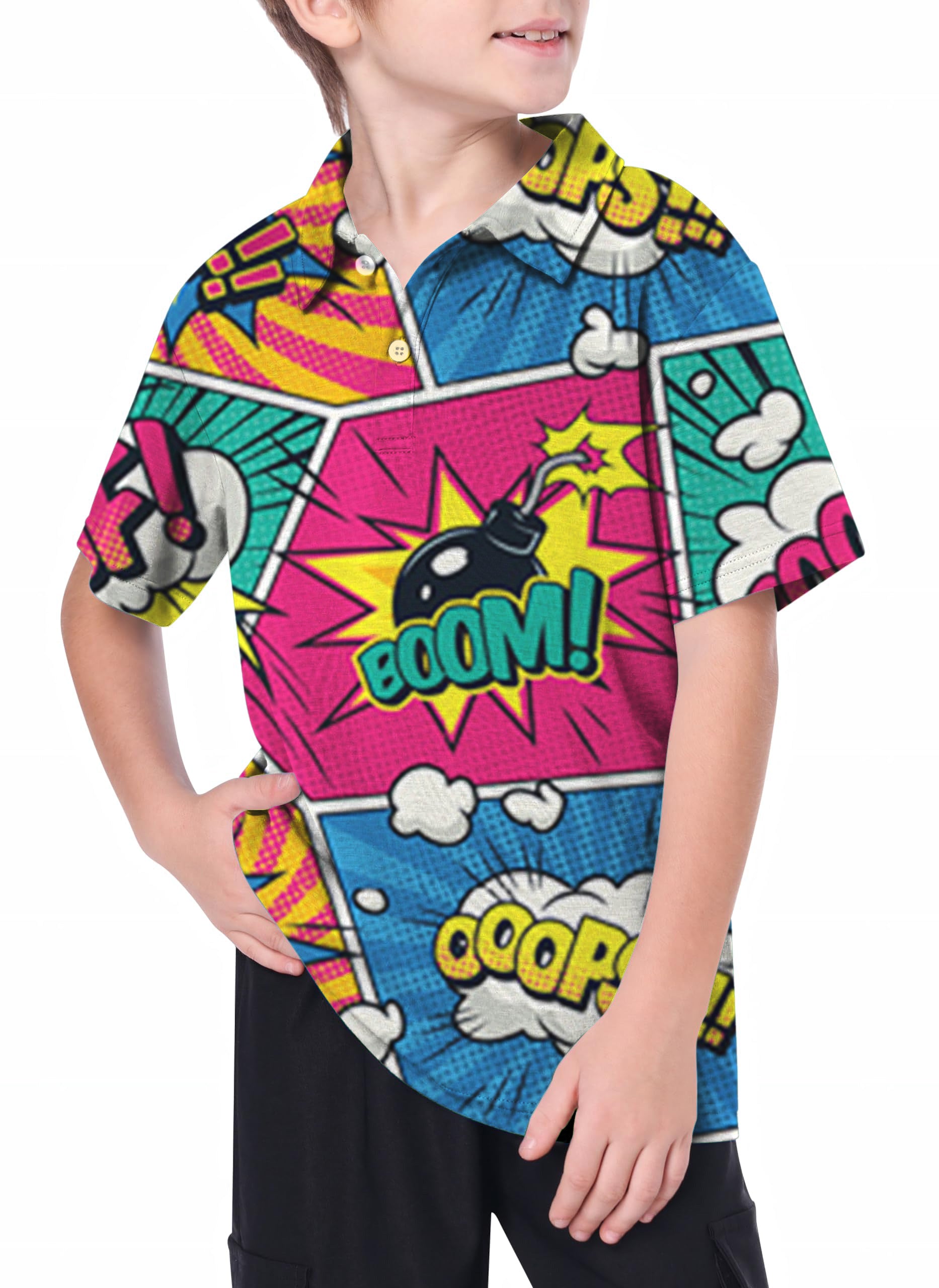 Youth BOOM POOF Golf Polo