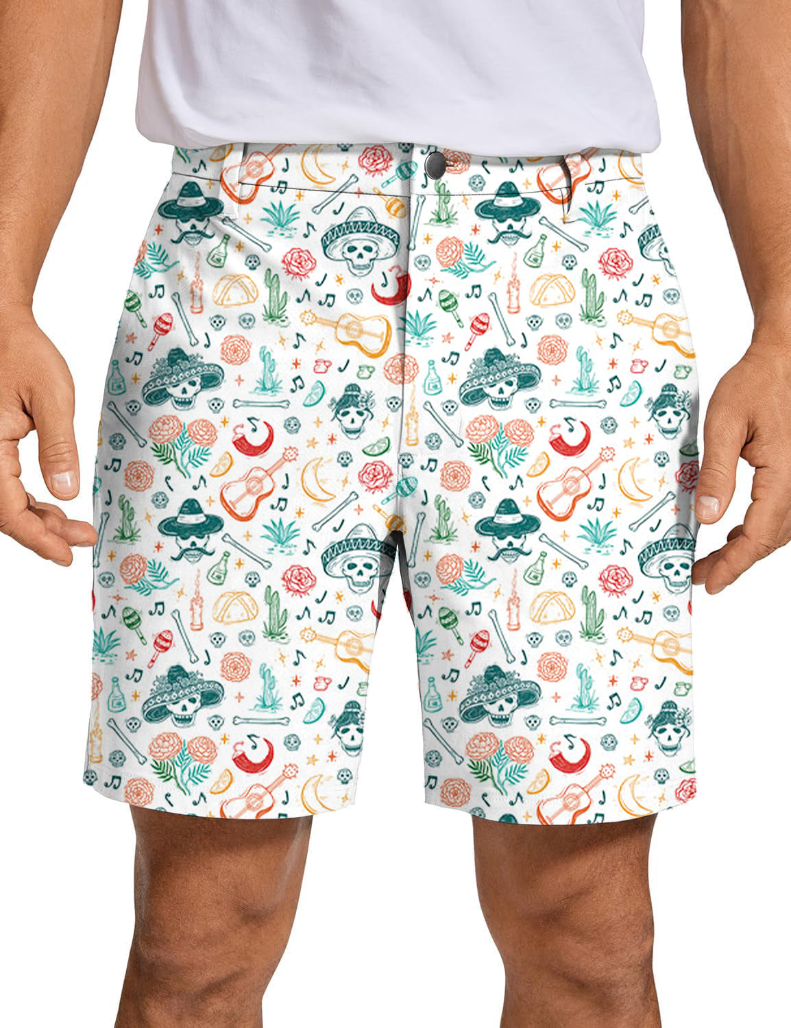 Men's skull Golf Shorts