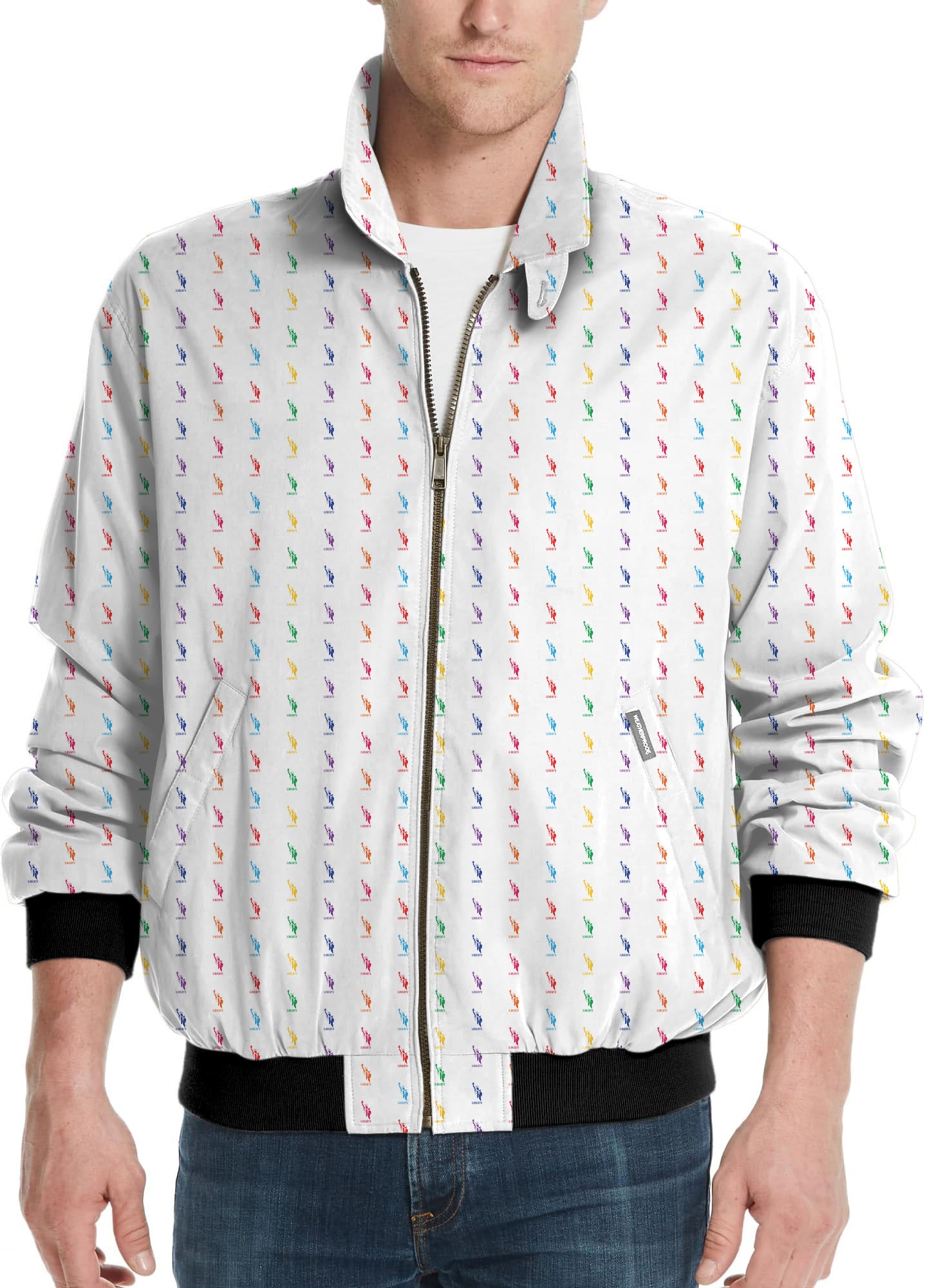 Statue of Liberty-Men's Golf Windbreaker Light Jacket