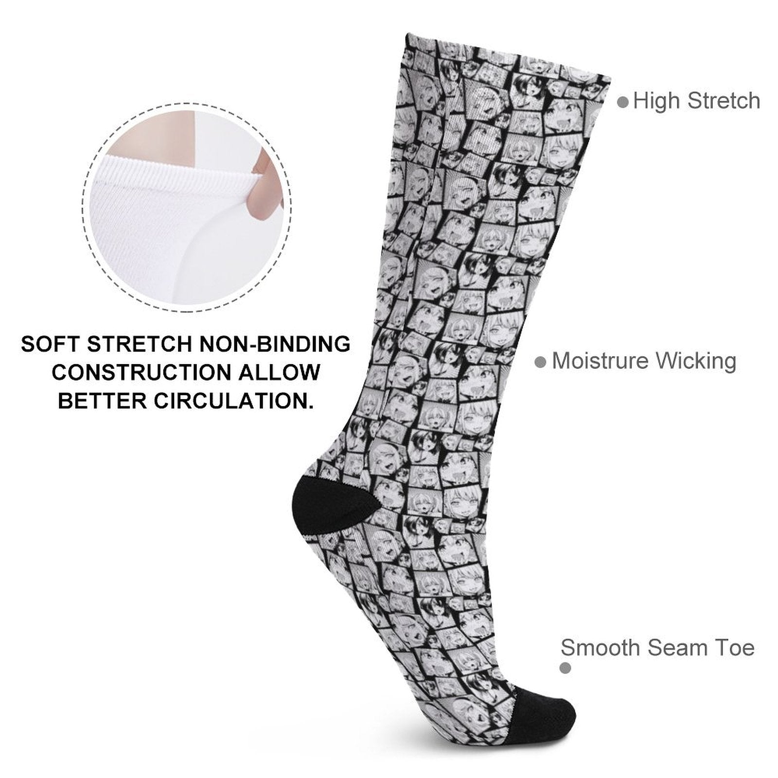 Sexy Comic Girl Prined socks Gifts for Men Women