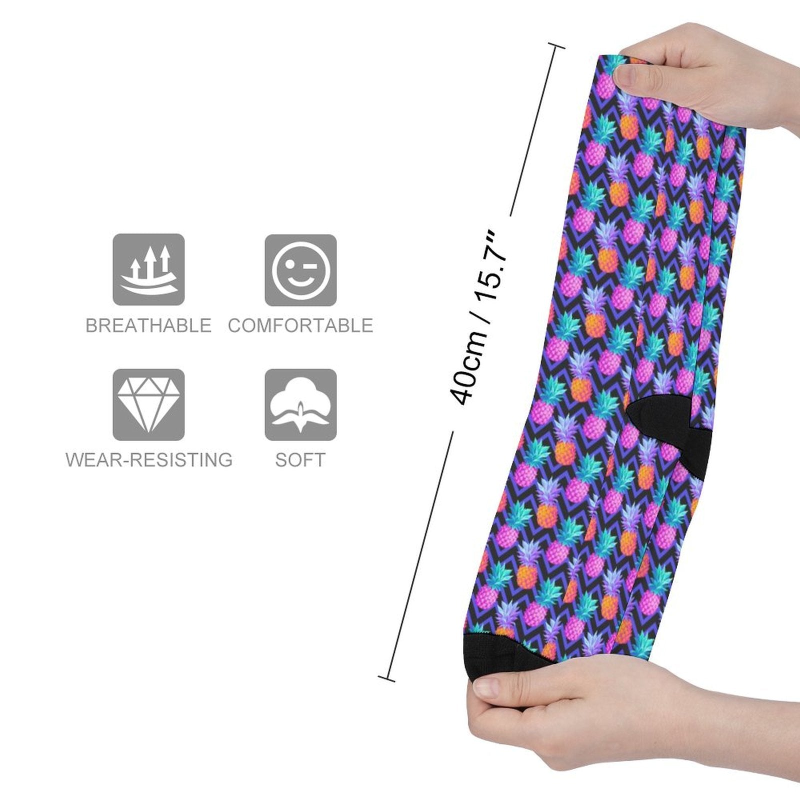 pineapple Prined socks Gifts for Men Women