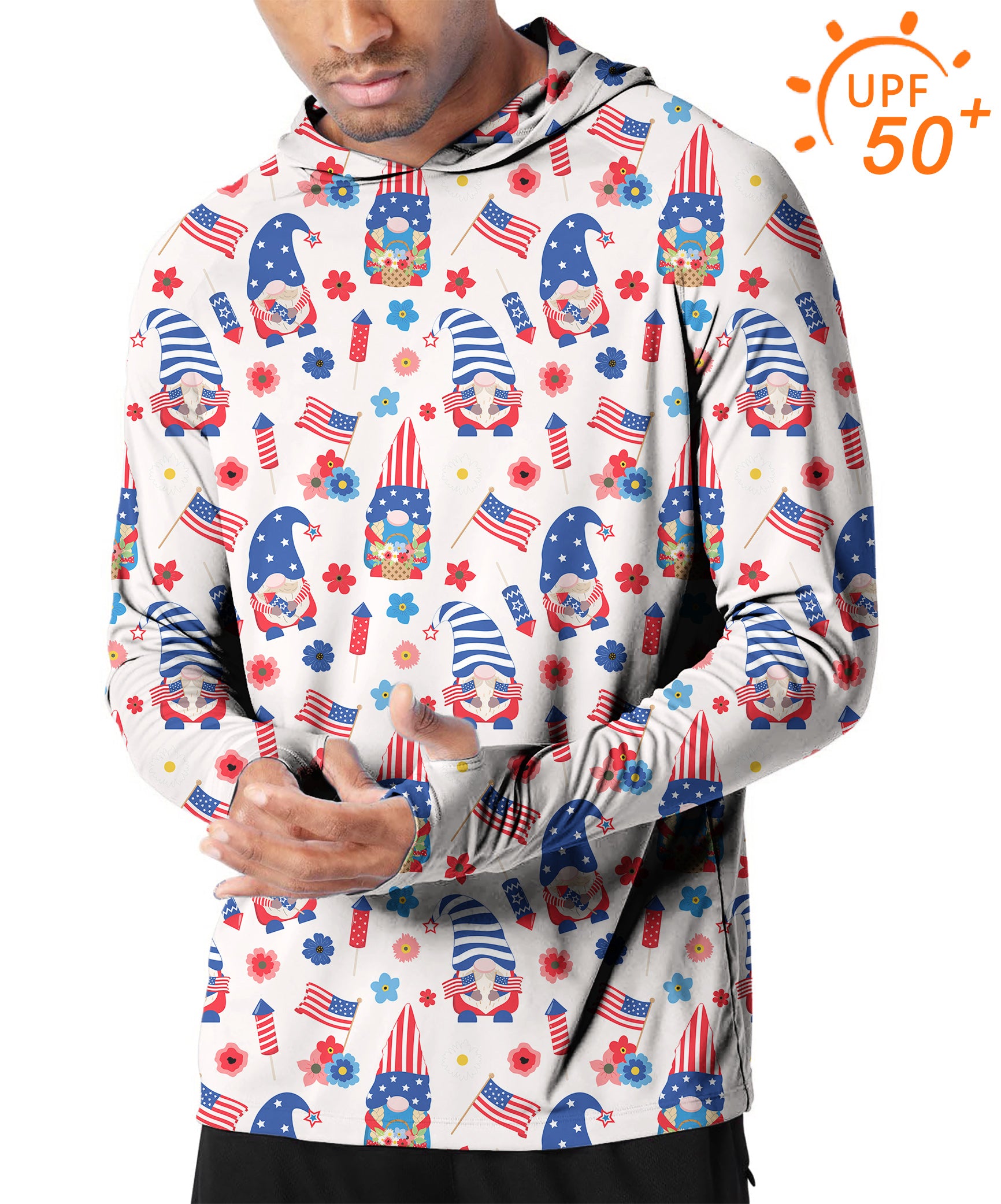 Men's Outdoor America Christmas Golf Sun Protection Slim Fit hoodies