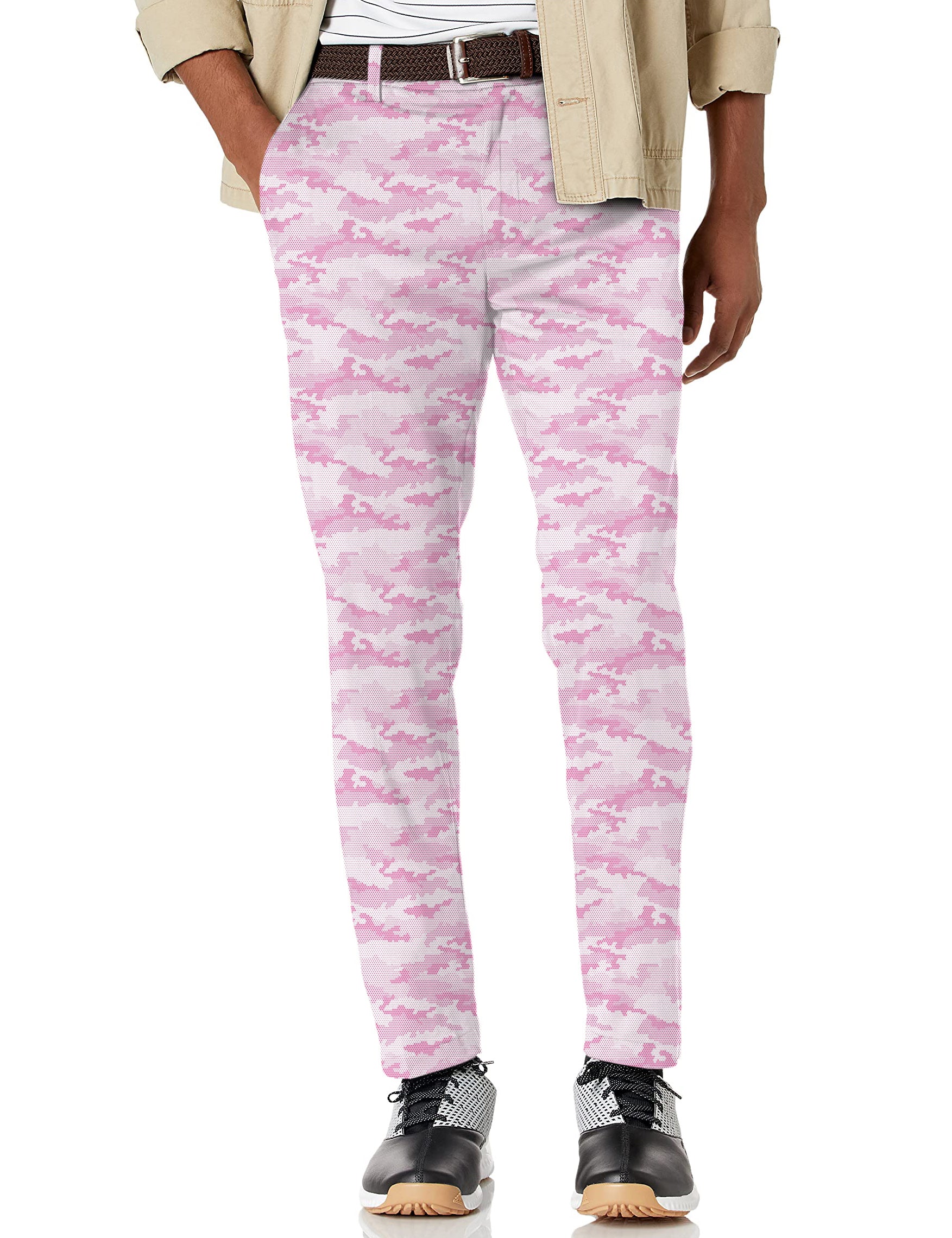 Men's PINK HEX CAMO Stretch Golf Pants