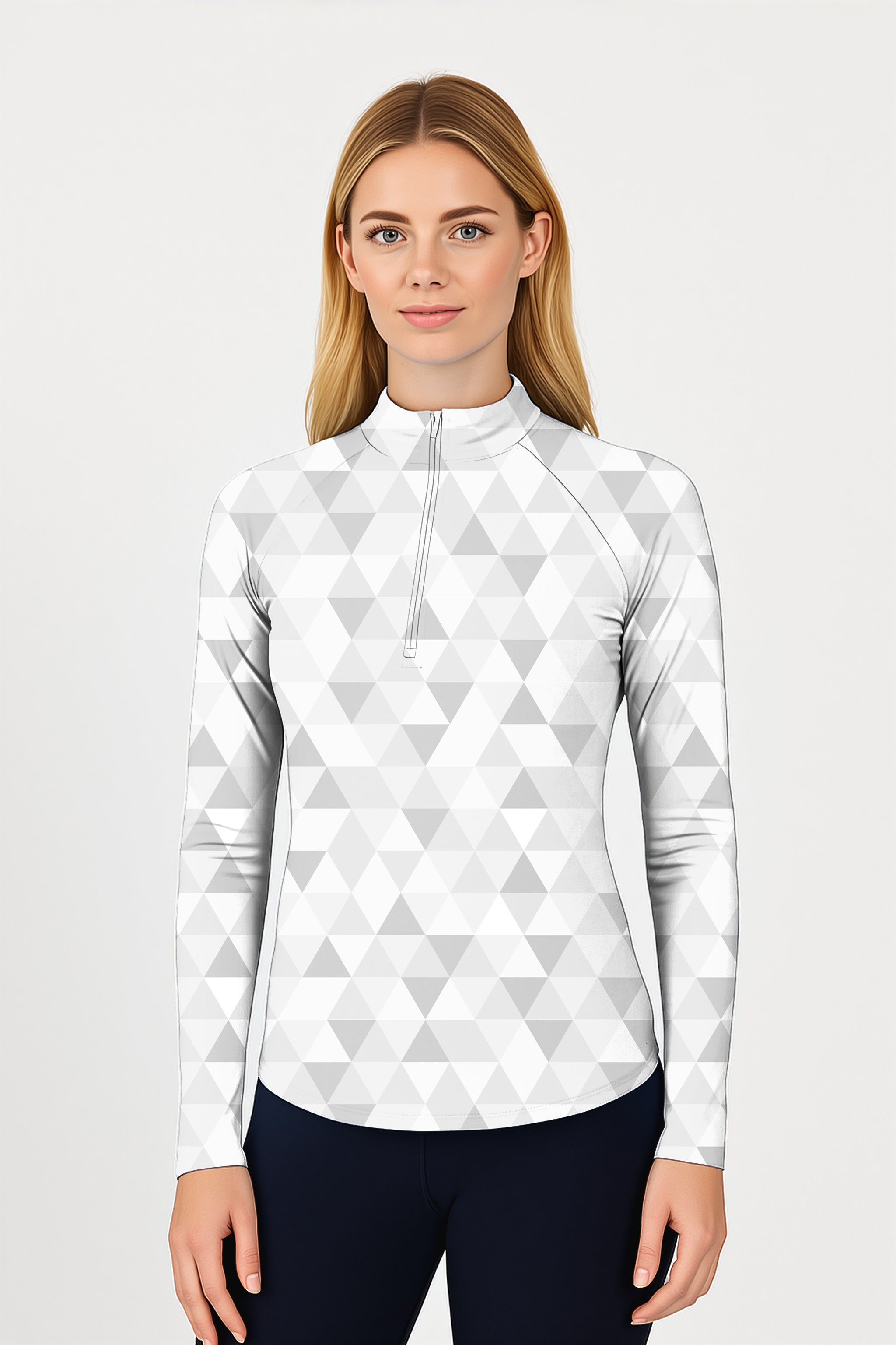 Quicksilver Women's Golf Active 3/4 Zipper Top Long Sleeves